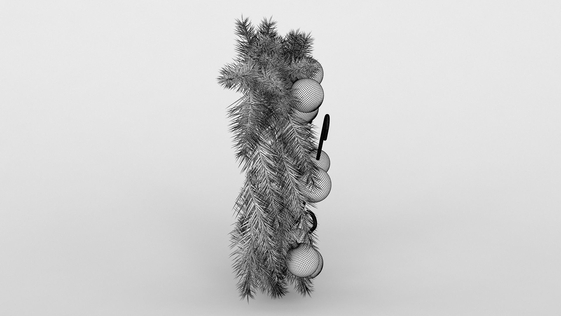 Wreath christmas 3D model_7