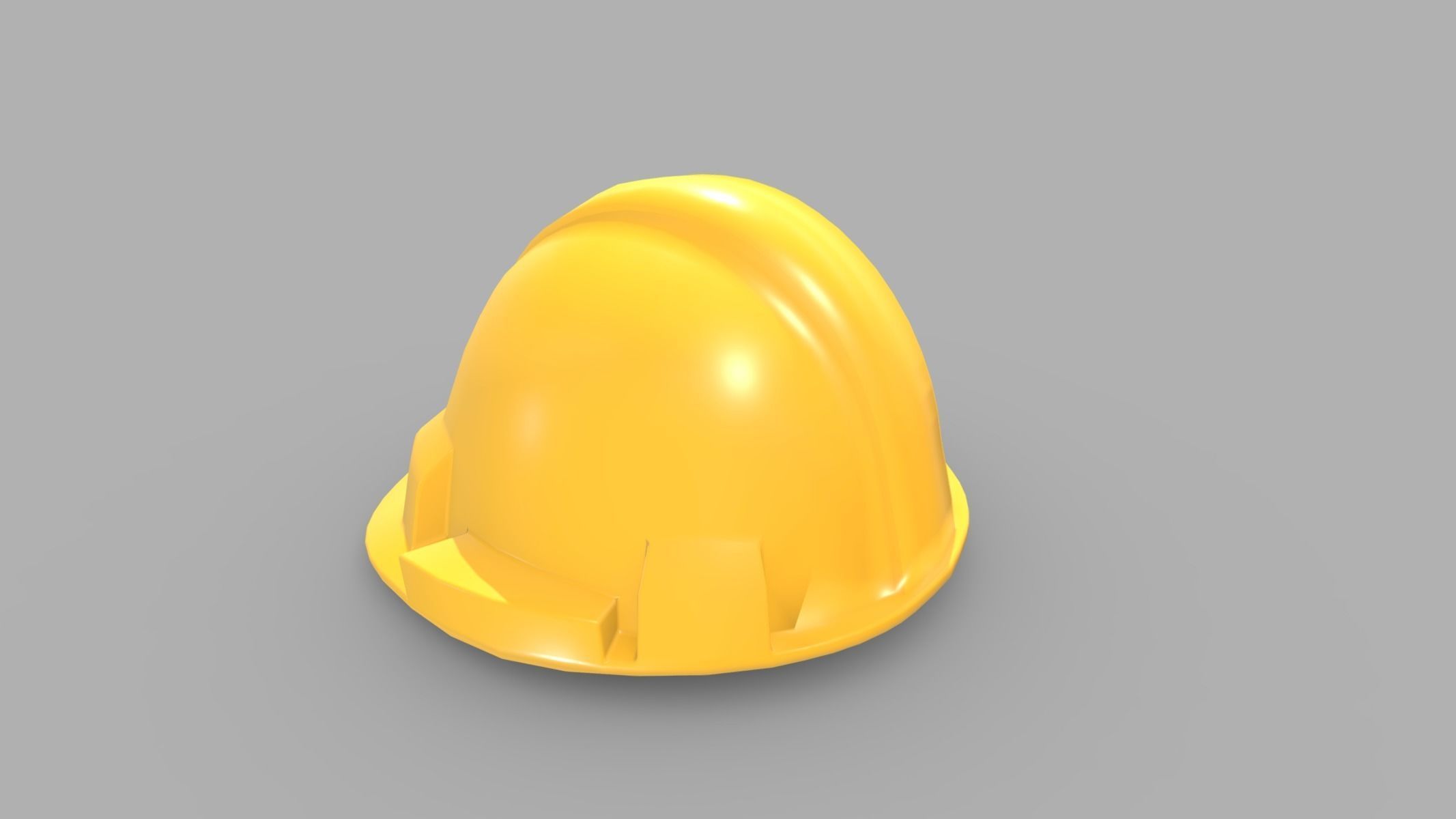 Hard Hat Low Poly PBR Realistic Low-poly 3D model_4