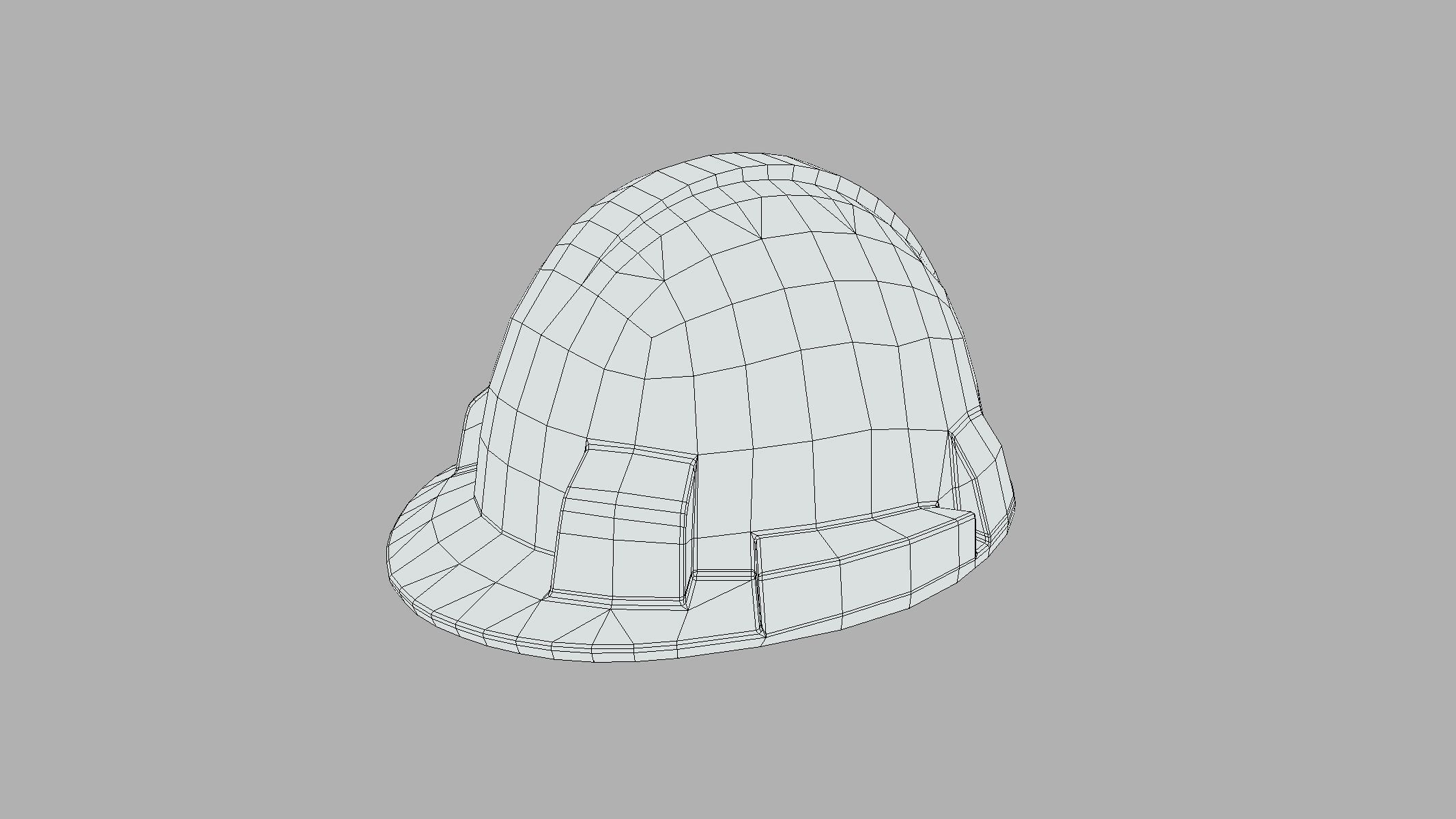 Hard Hat Low Poly PBR Realistic Low-poly 3D model_6