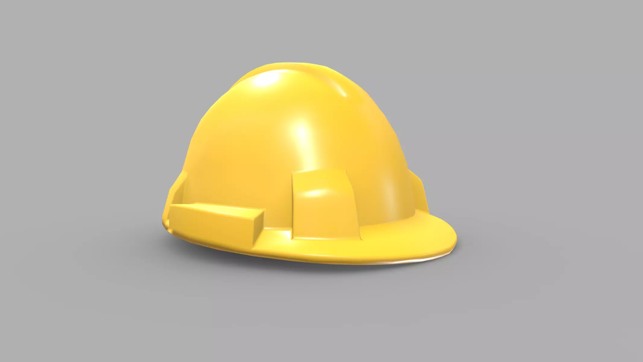 Hard Hat Low Poly PBR Realistic Low-poly 3D model_0