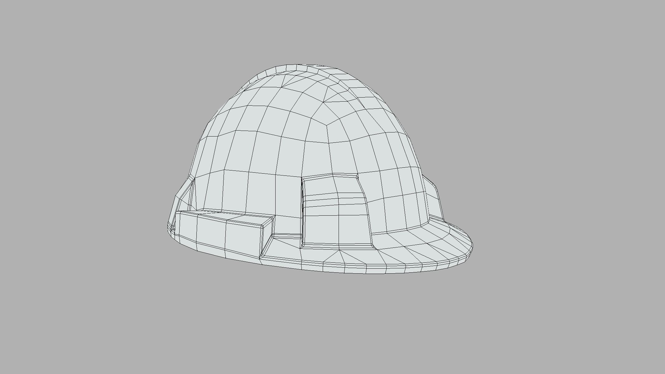 Hard Hat Low Poly PBR Realistic Low-poly 3D model_1