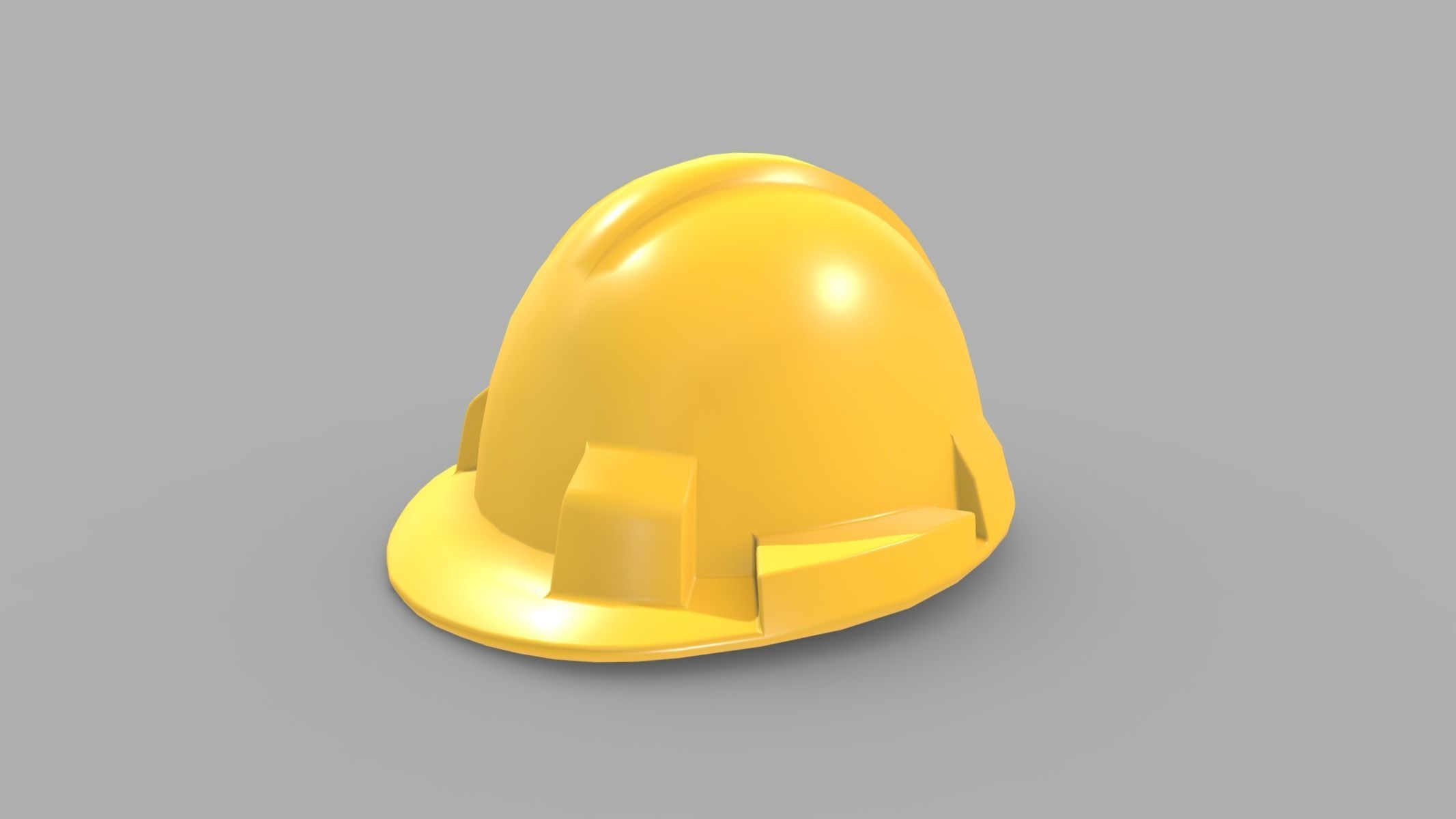 Hard Hat Low Poly PBR Realistic Low-poly 3D model_5