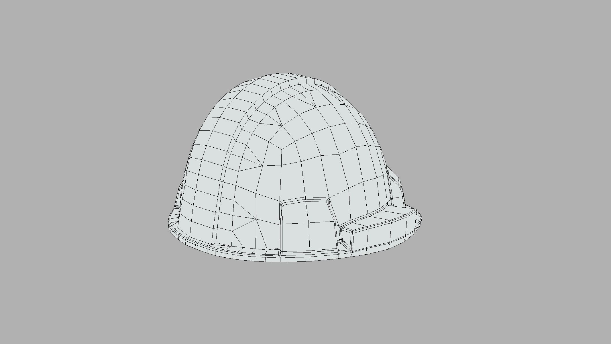 Hard Hat Low Poly PBR Realistic Low-poly 3D model_3