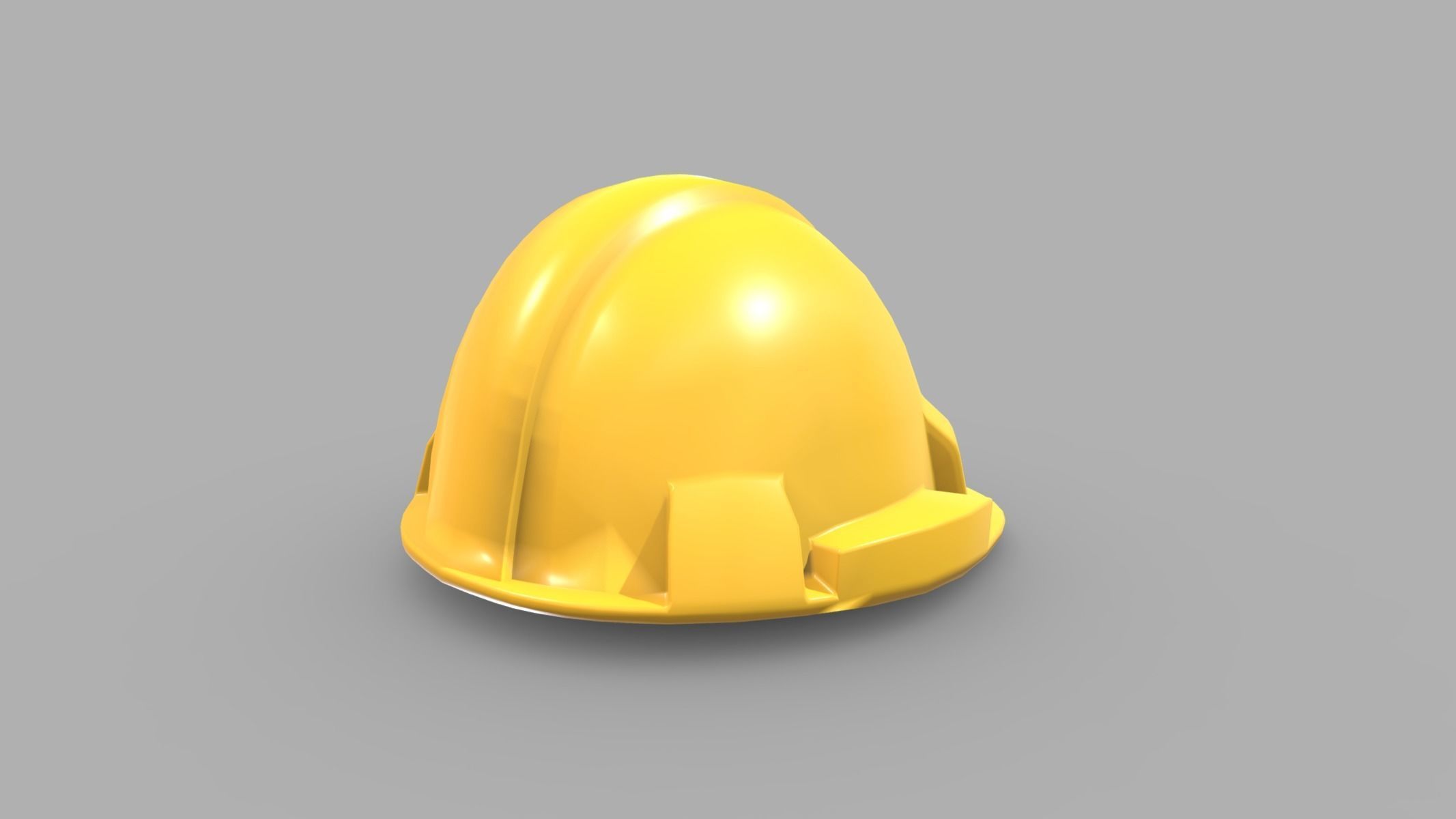 Hard Hat Low Poly PBR Realistic Low-poly 3D model_2
