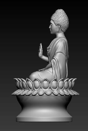 Buddha idol 3D Printable Model  2 3D print model_2