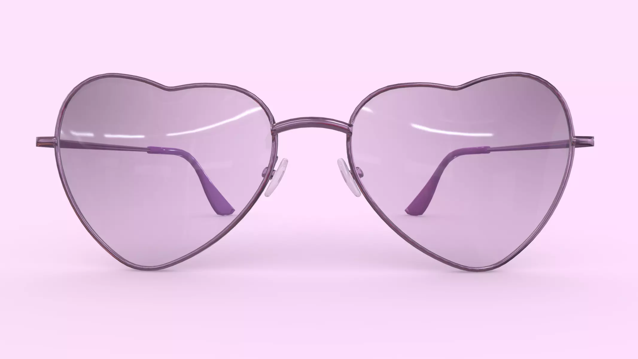 Heart Sunglasses Low Poly PBR Realistic Low-poly 3D model