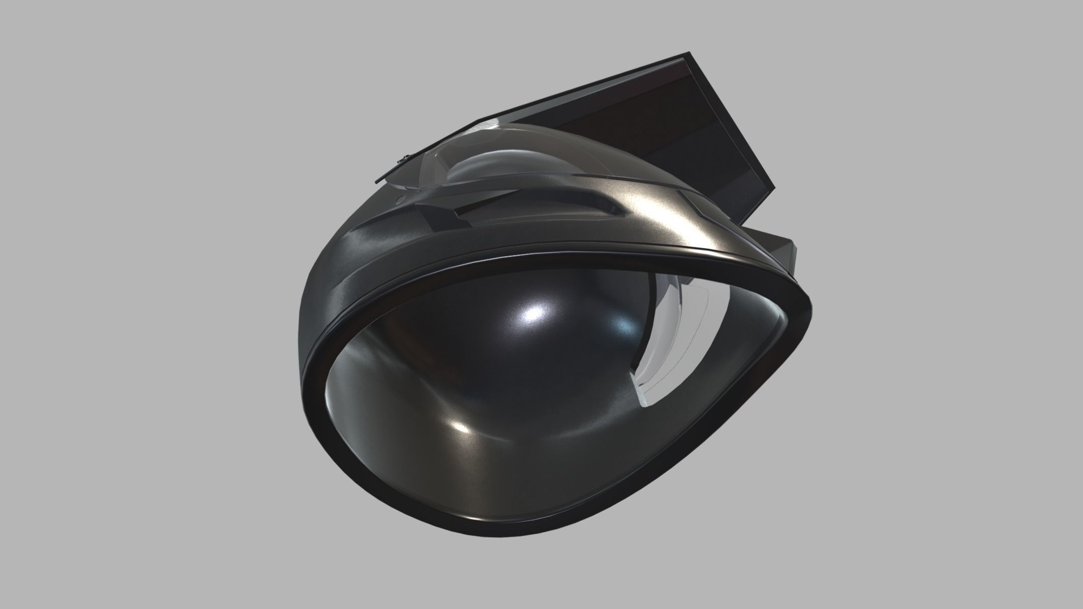 Motocross Helmet Low Poly PBR Realistic Low-poly 3D model_7