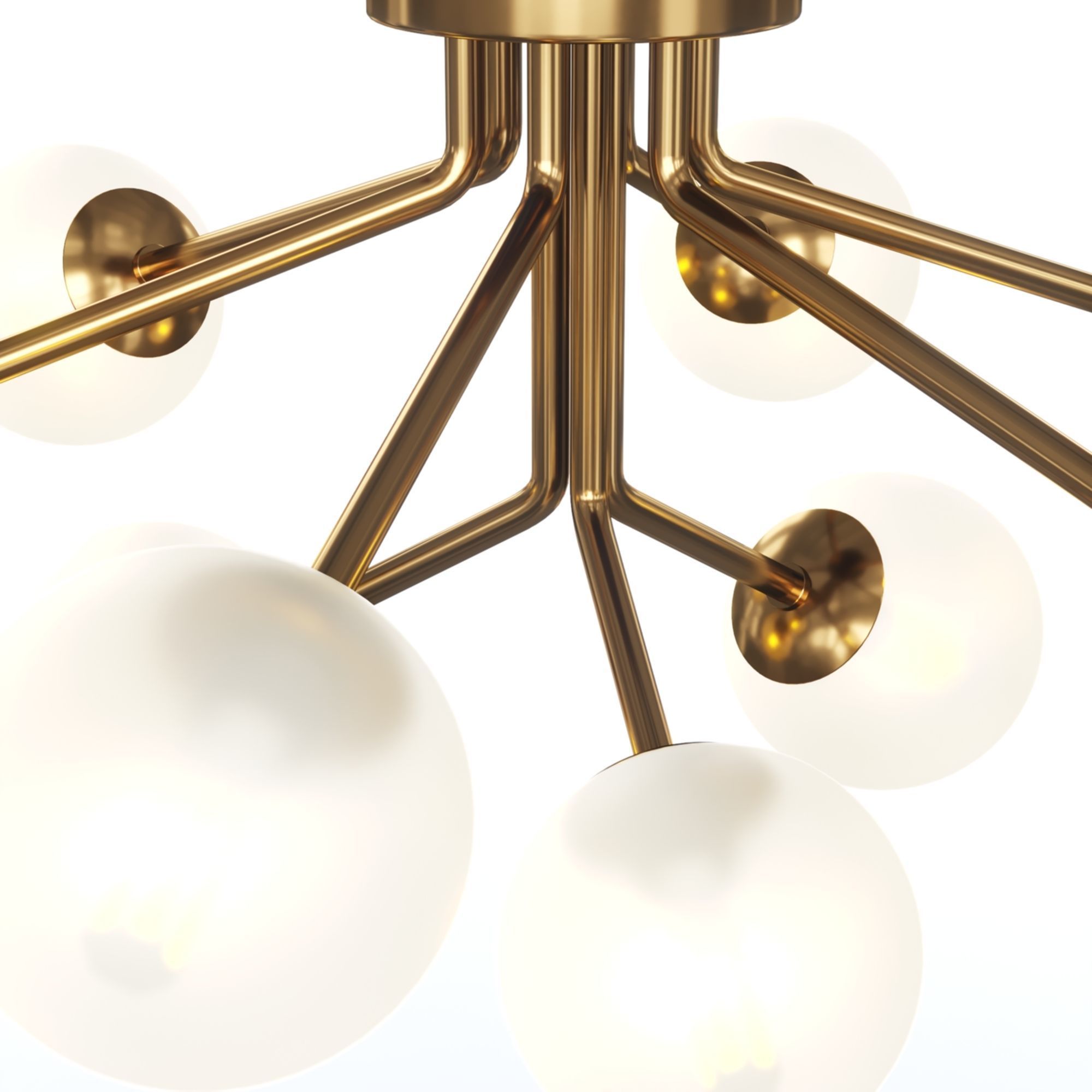 Ottavia Ceiling Mounter Chandelier 3D model_9