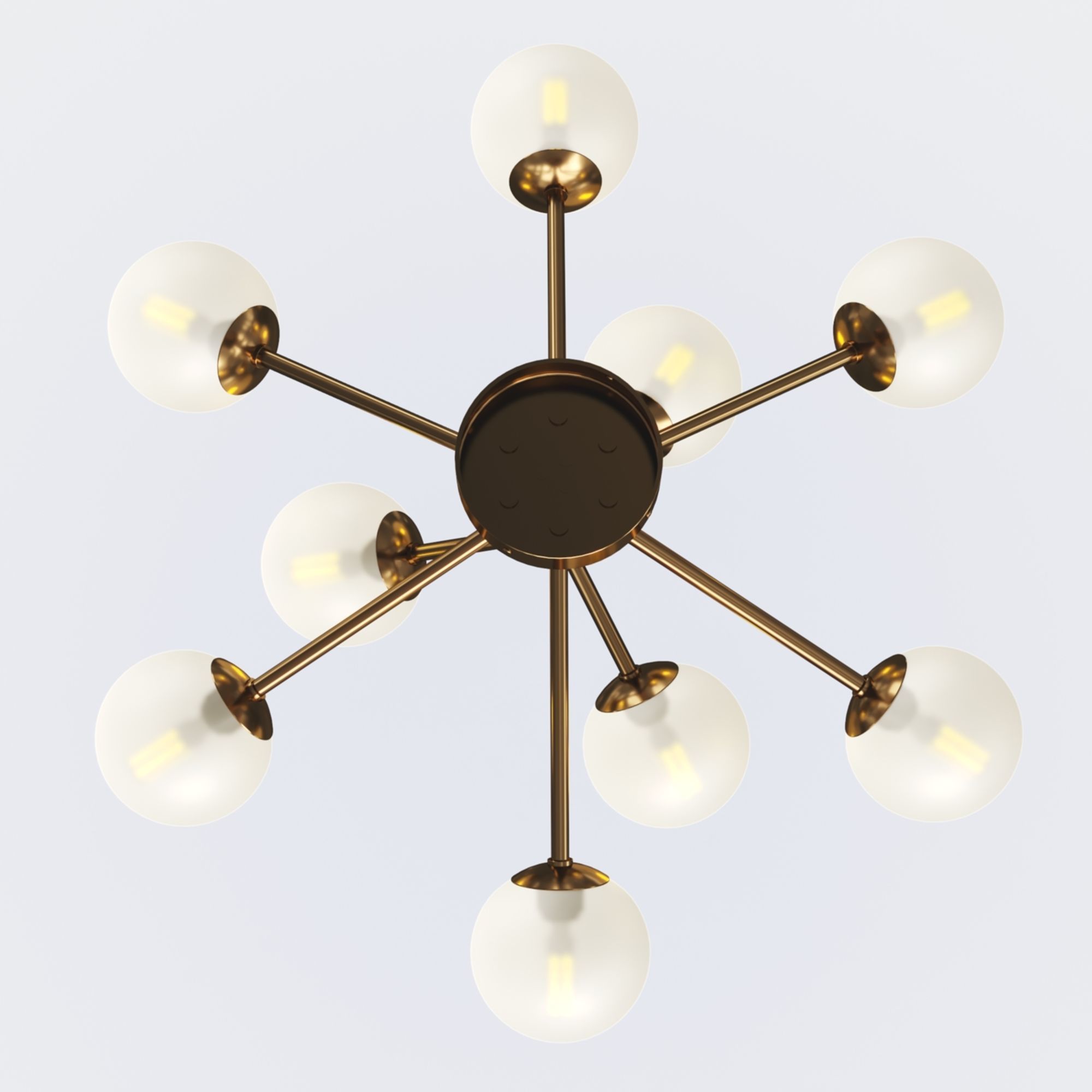 Ottavia Ceiling Mounter Chandelier 3D model_8