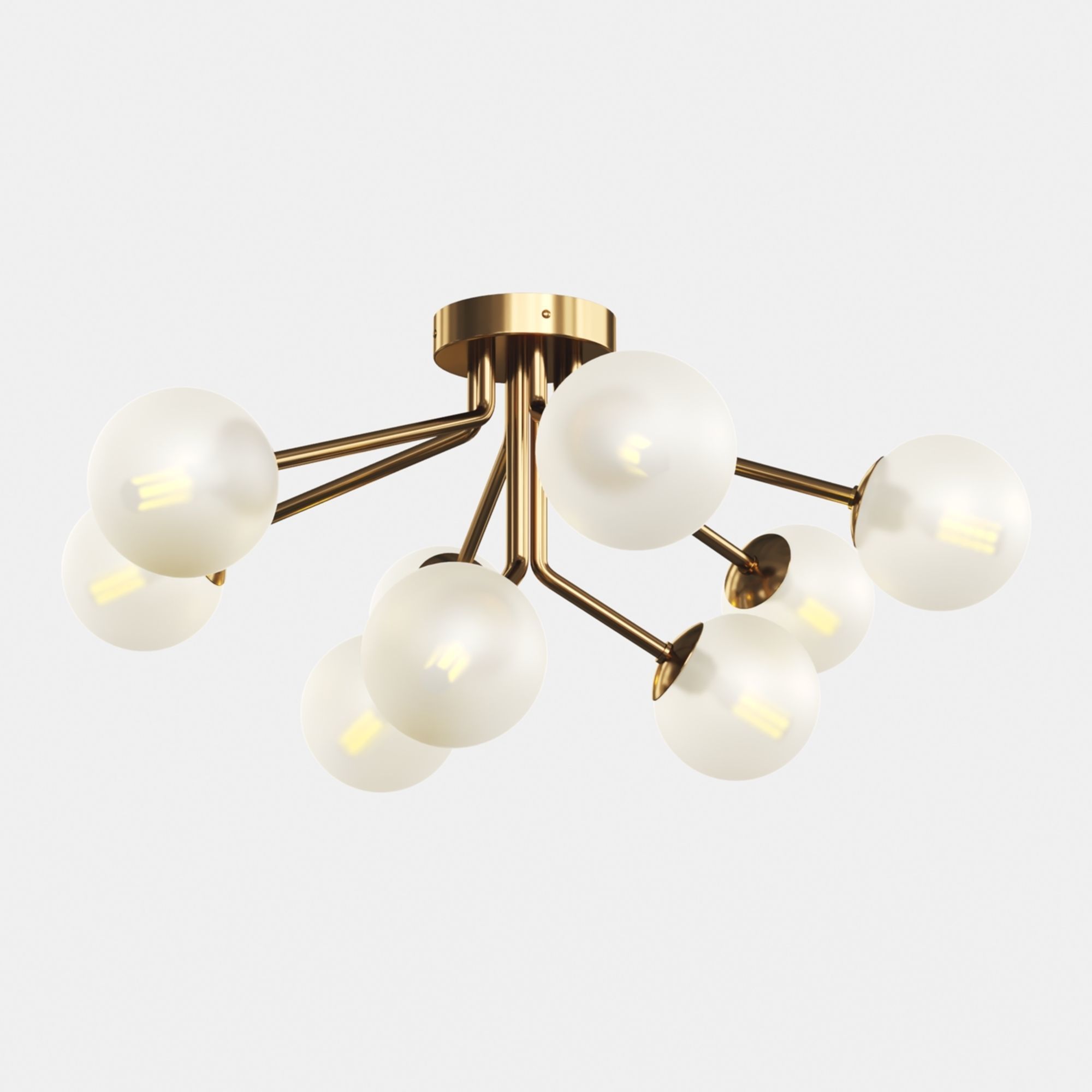 Ottavia Ceiling Mounter Chandelier 3D model_6