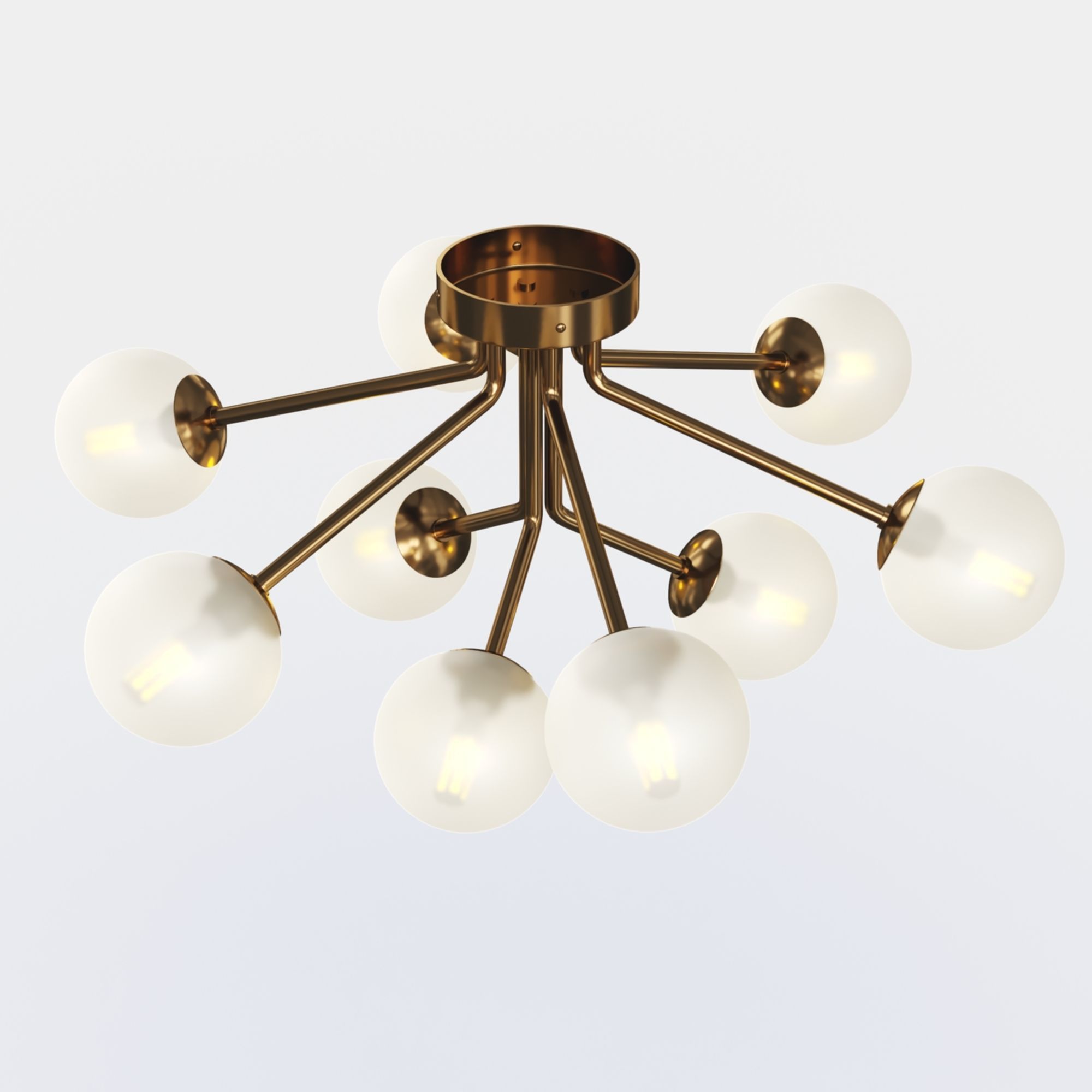 Ottavia Ceiling Mounter Chandelier 3D model_4