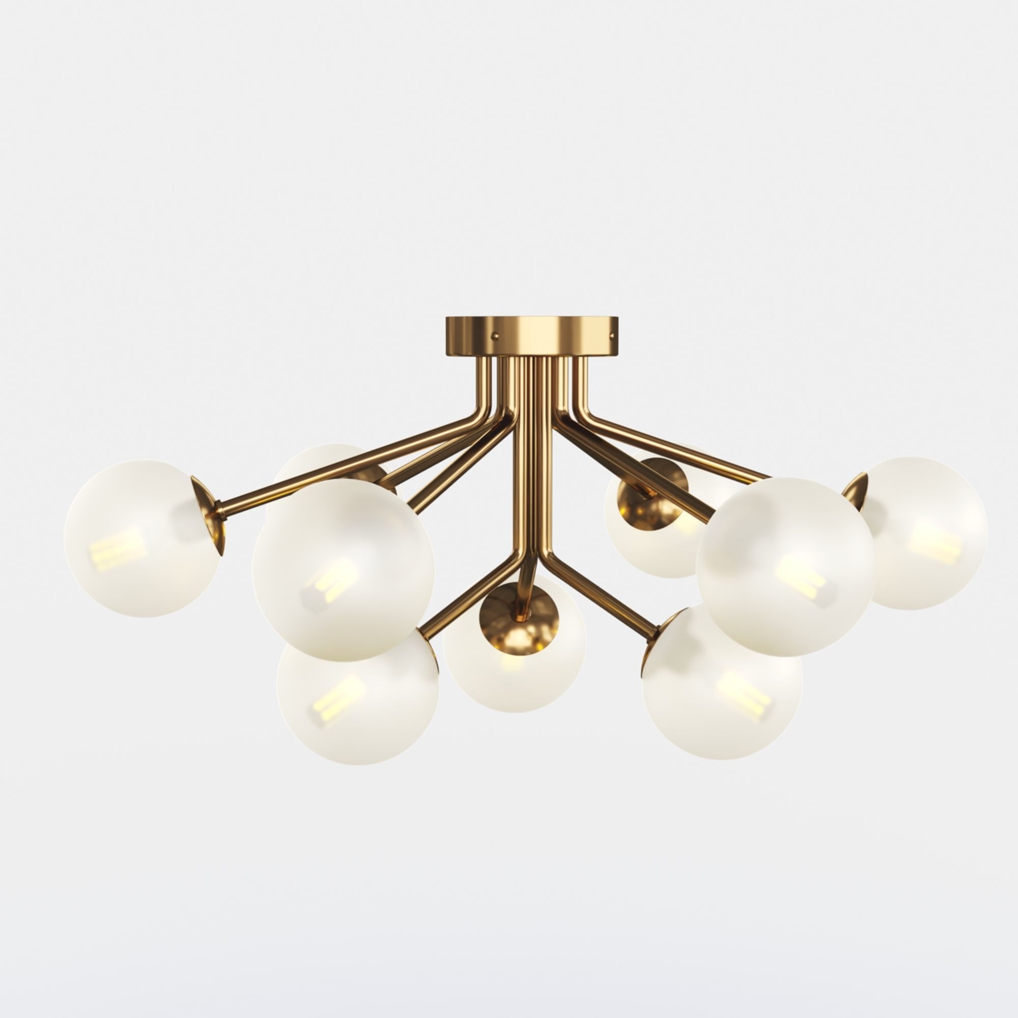 Ottavia Ceiling Mounter Chandelier 3D model_5