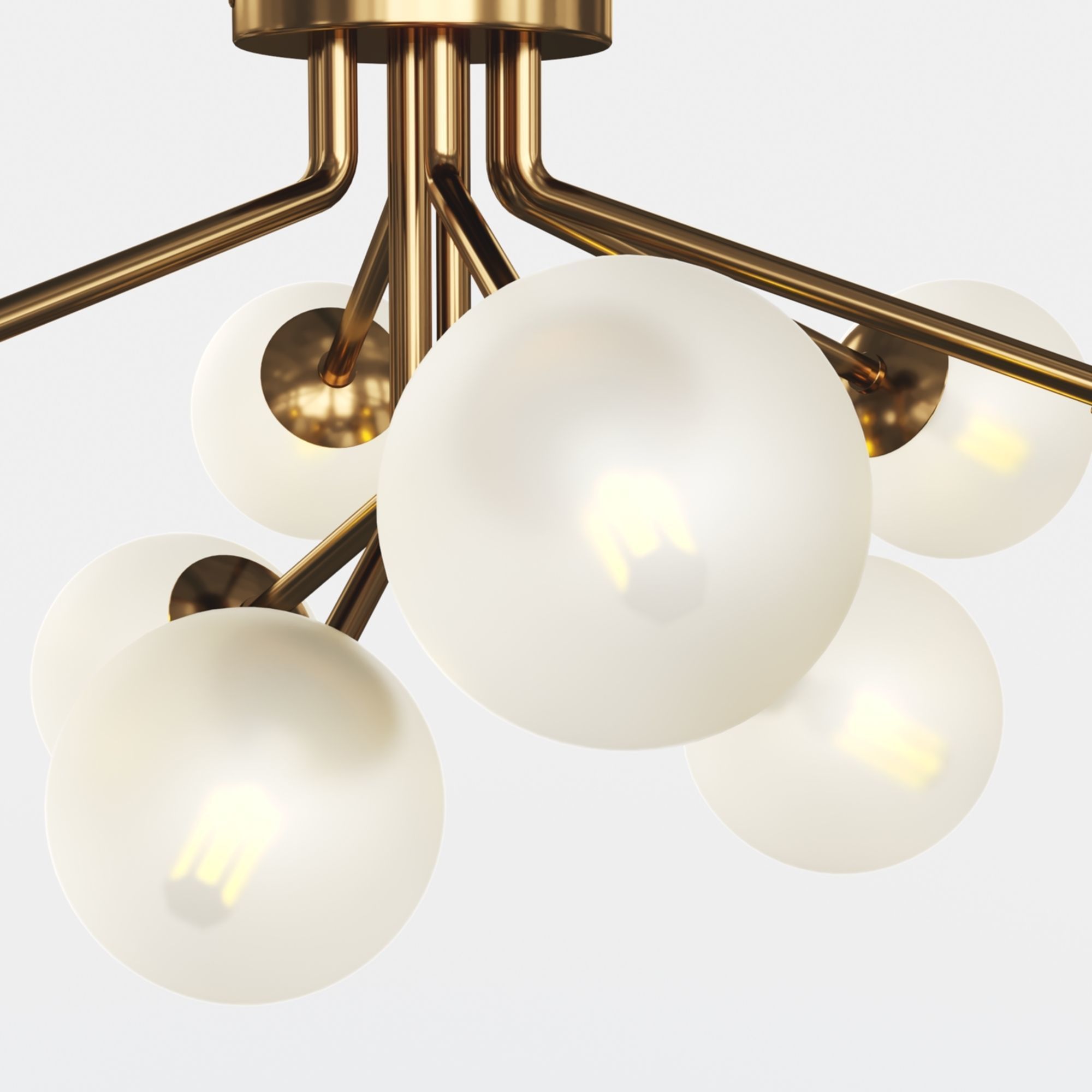 Ottavia Ceiling Mounter Chandelier 3D model_7