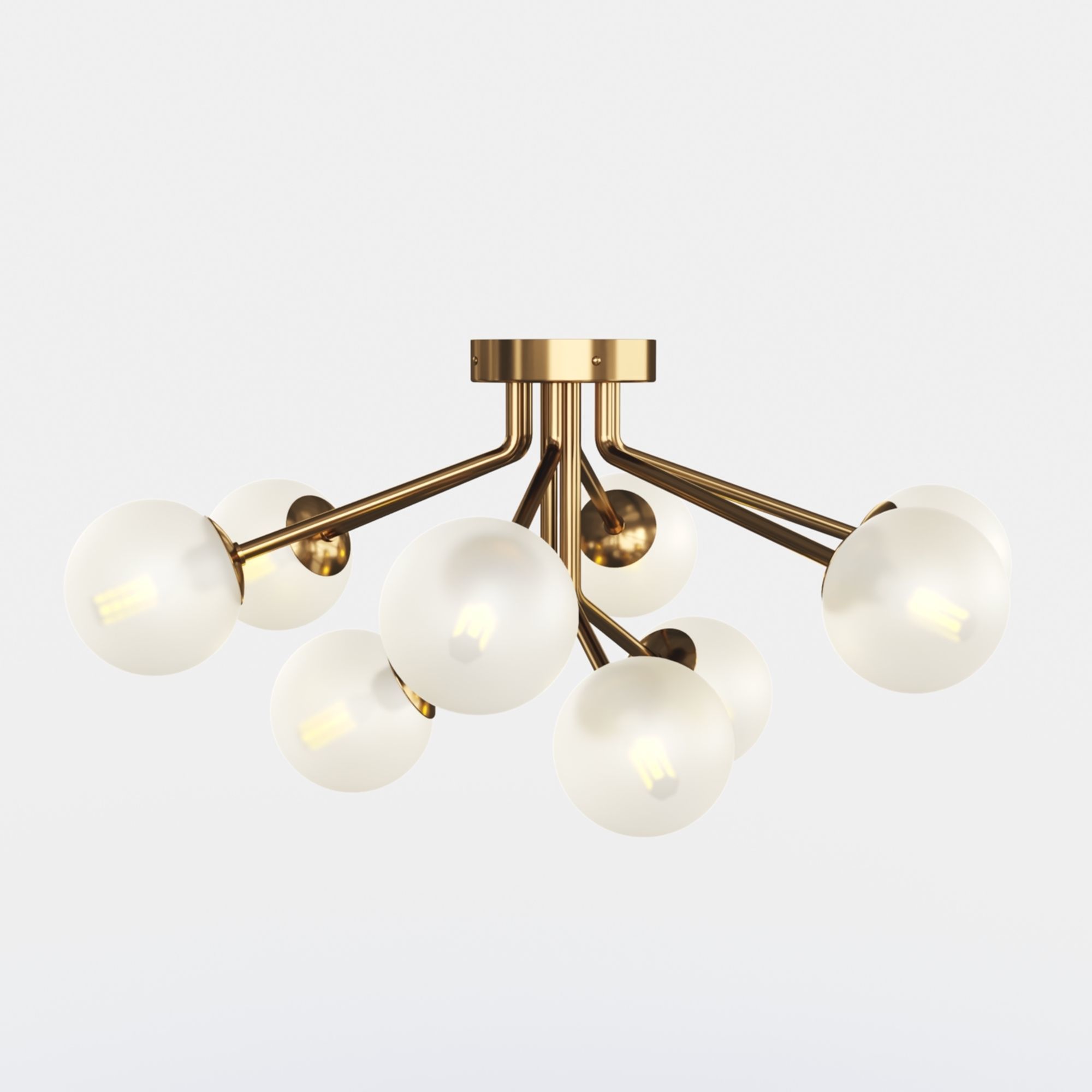 Ottavia Ceiling Mounter Chandelier 3D model_3