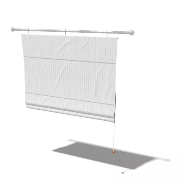 Foldable Curtains 3D model_0