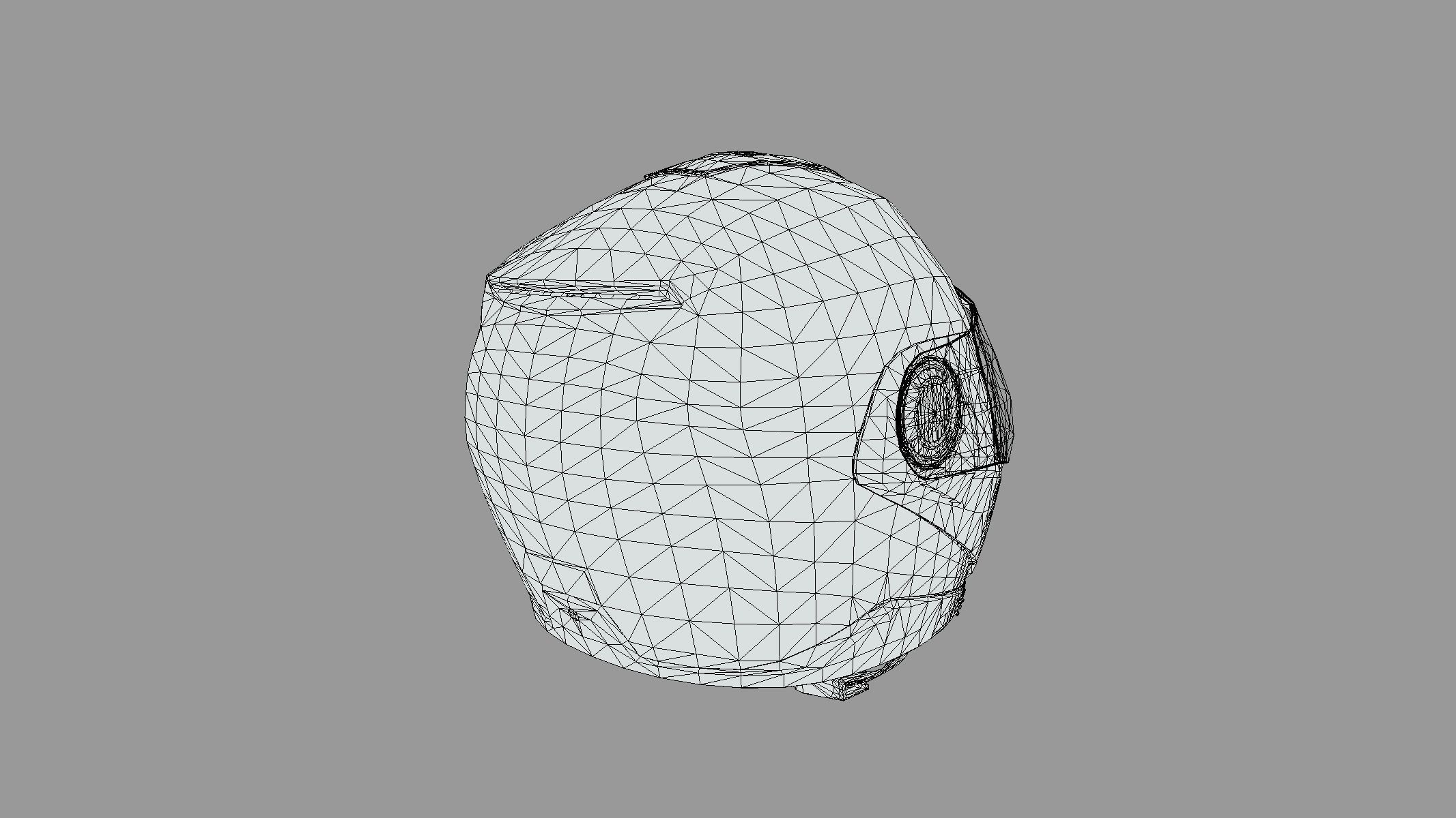 Motorcycle Helmet Low Poly PBR Realistic Low-poly 3D model_4
