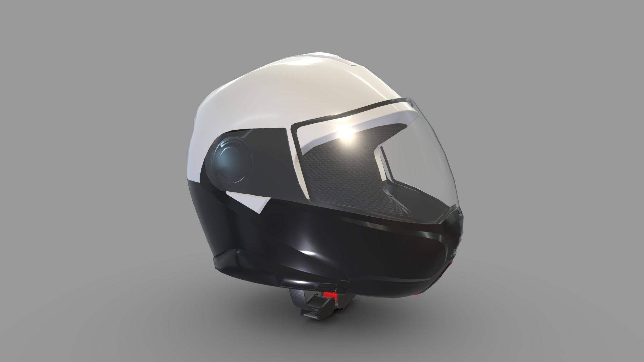 Motorcycle Helmet Low Poly PBR Realistic Low-poly 3D model_2