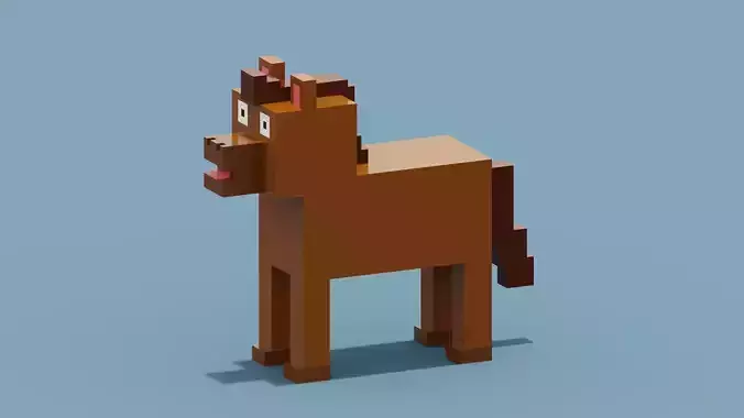 Voxel Horse