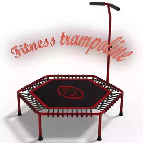Trampoline for fitness classes 3D model