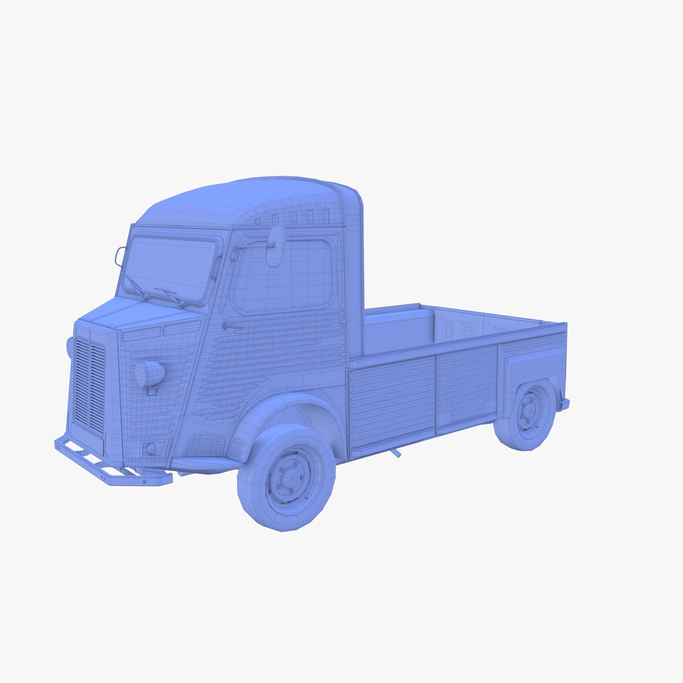 Generic 40s Van Pick Up v3 3D model_15