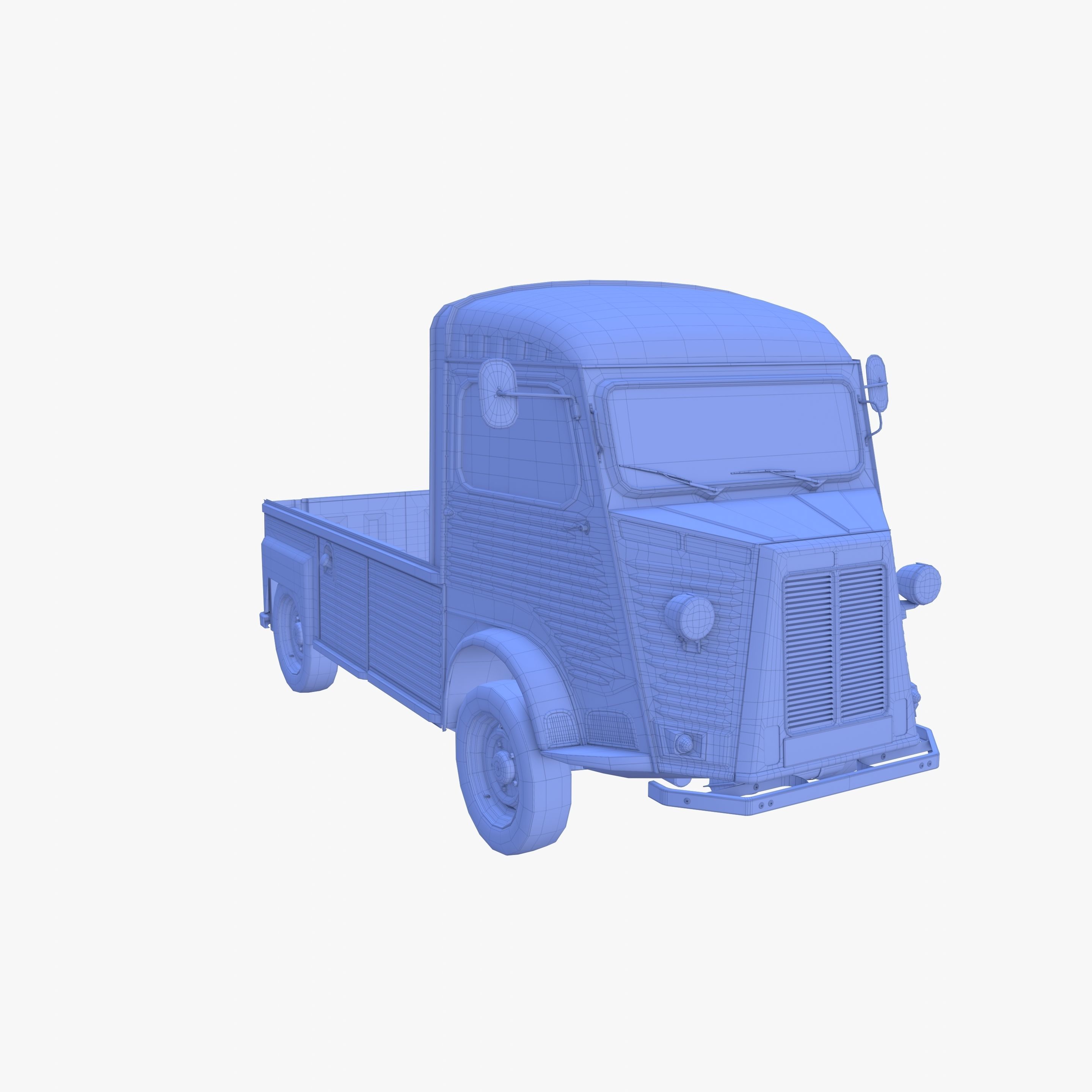 Generic 40s Van Pick Up v3 3D model_18