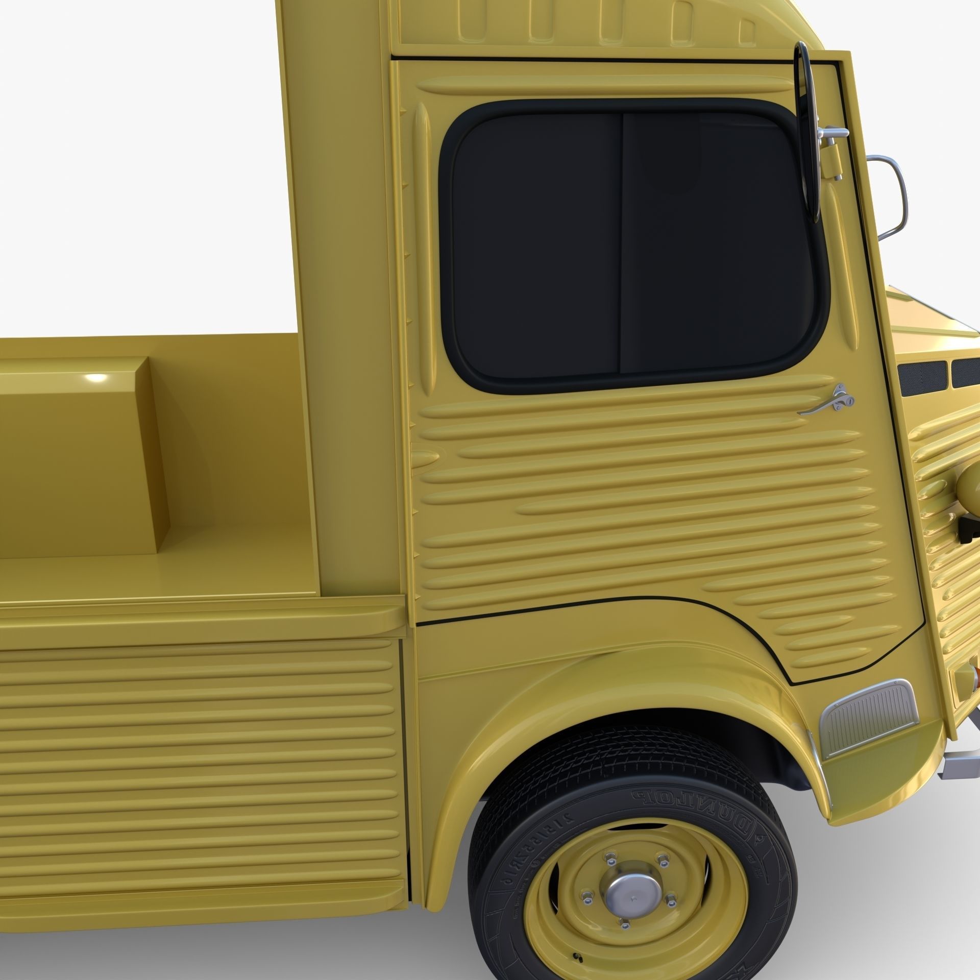 Generic 40s Van Pick Up v3 3D model_13