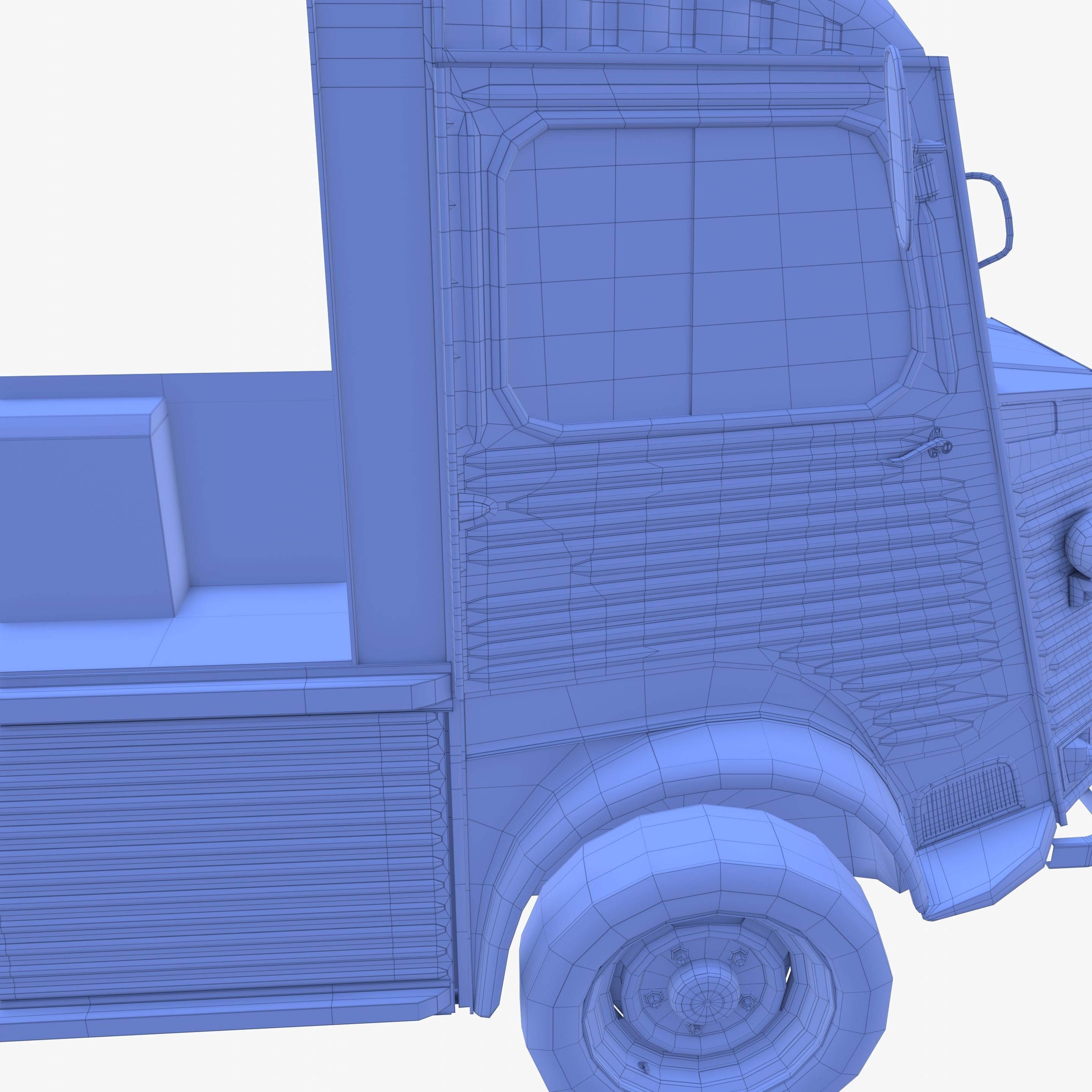 Generic 40s Van Pick Up v3 3D model_24