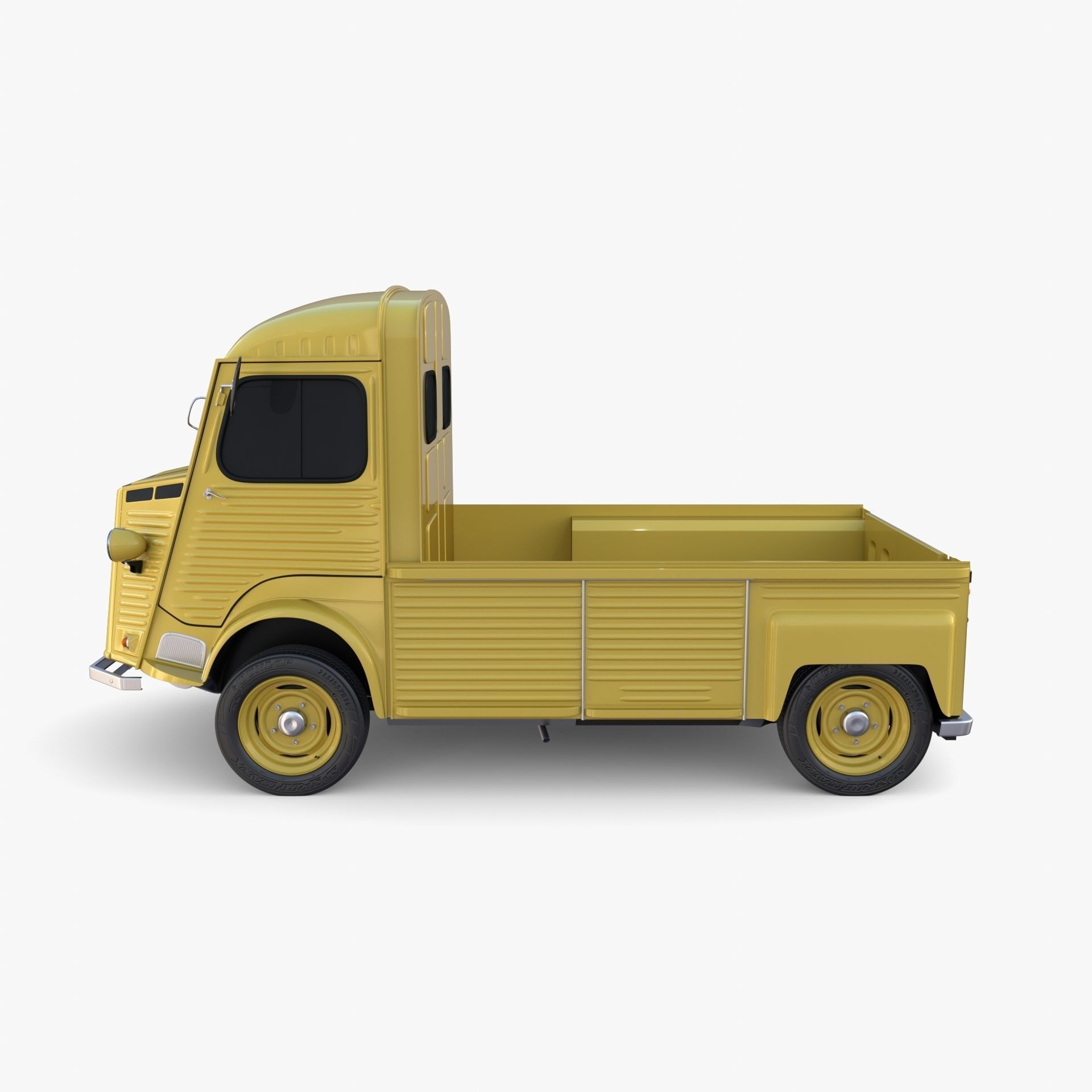 Generic 40s Van Pick Up v3 3D model_3