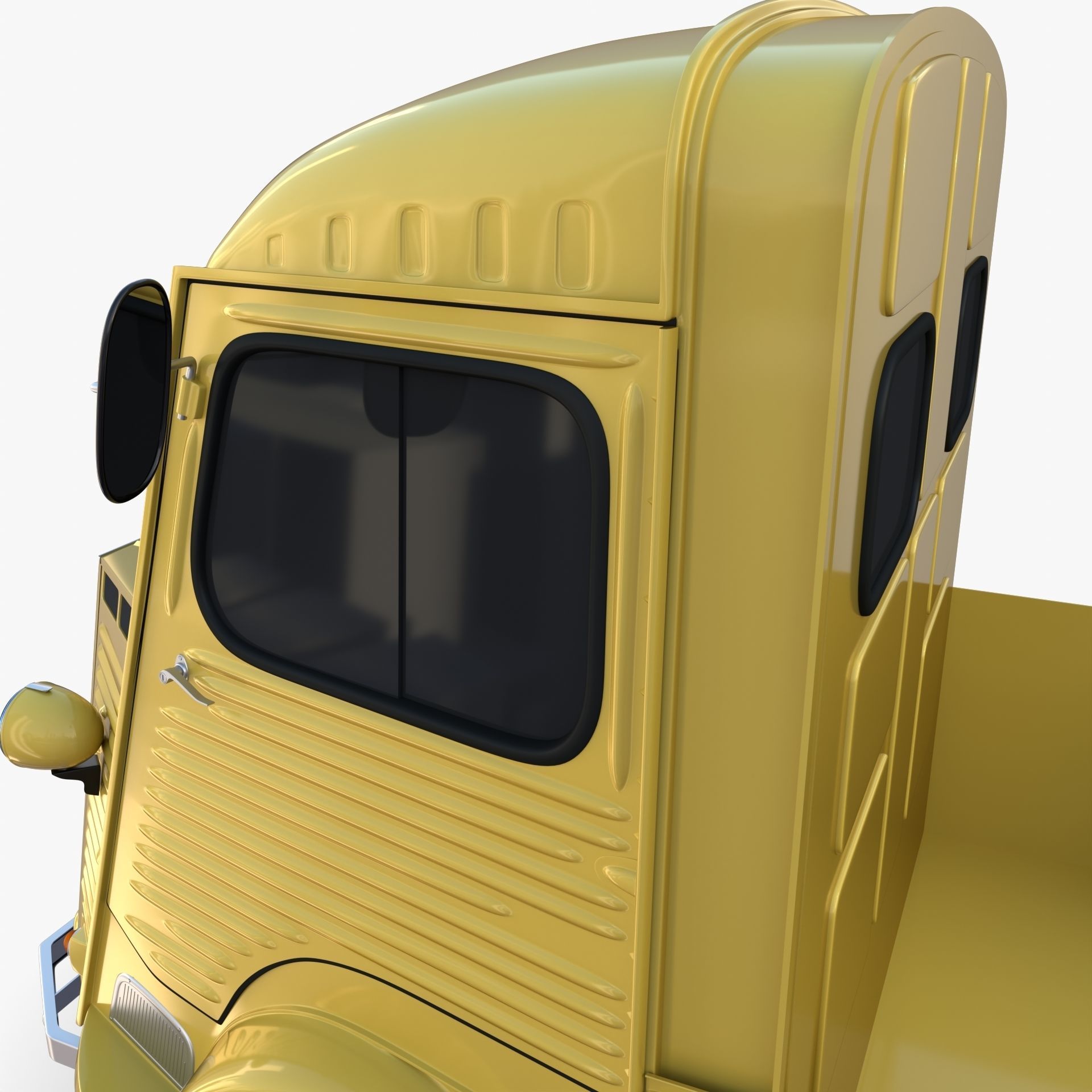 Generic 40s Van Pick Up v3 3D model_11