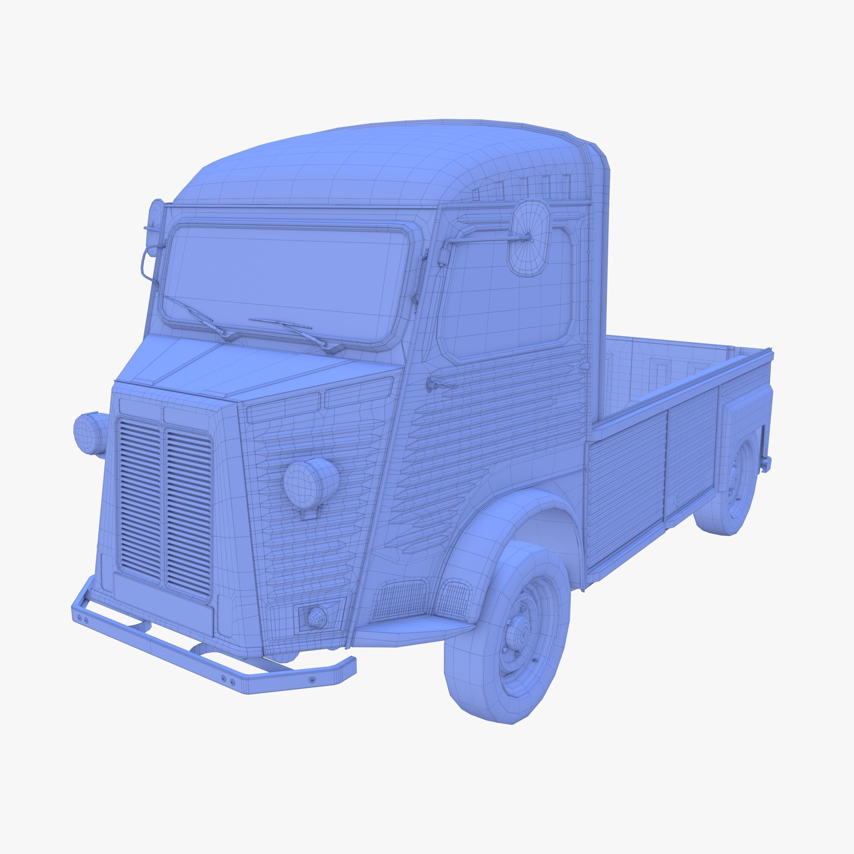 Generic 40s Van Pick Up v3 3D model_22