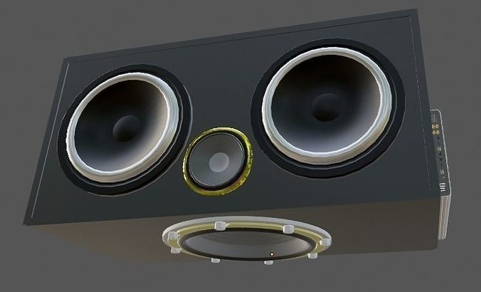 tractor Speaker 3d Model Low-poly 3D model