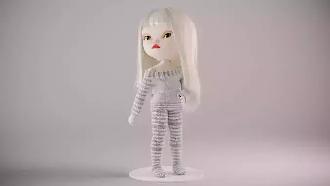 Olivia doll in Pajama Pose 01 3D model