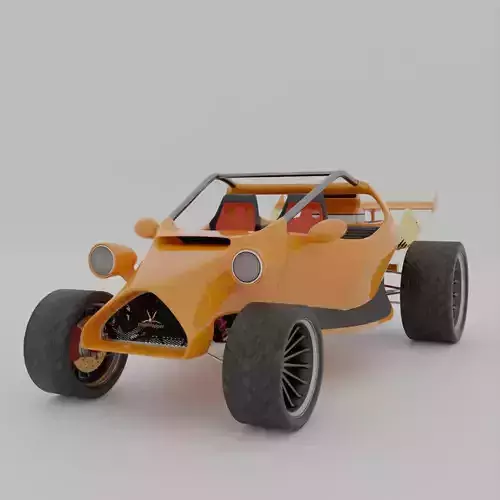 The Trashhopper car Low-poly 3D model