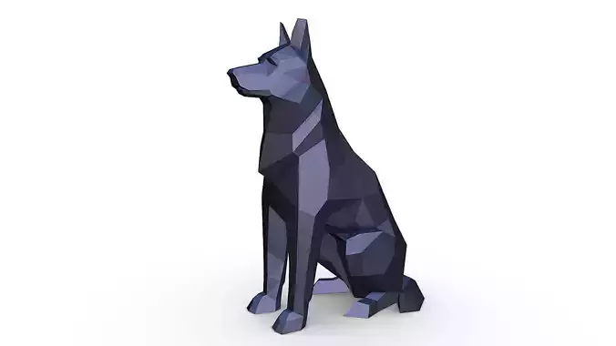 German shepherd figure