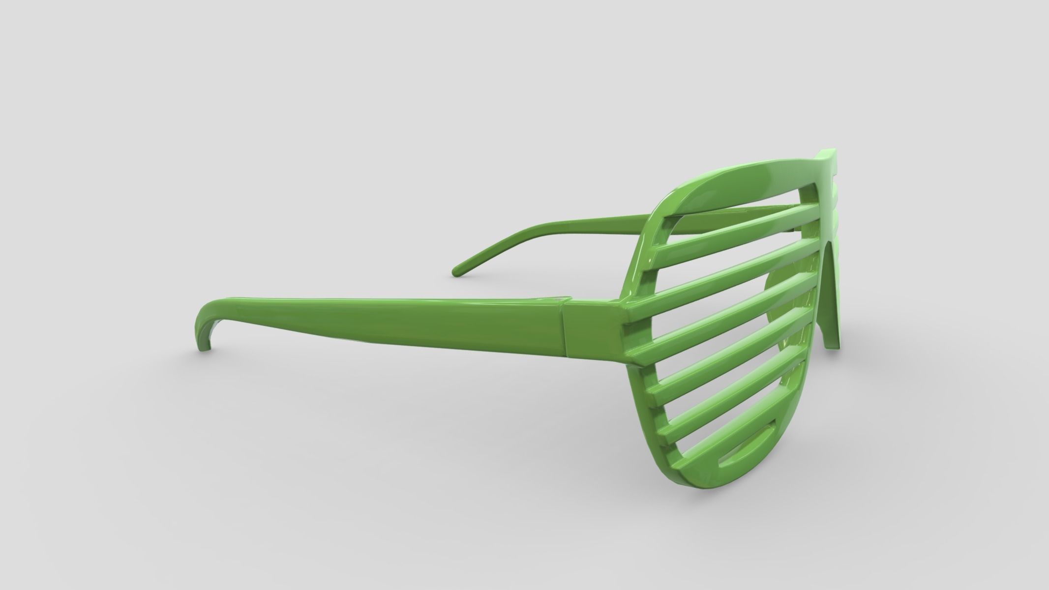 Shutter Glasses Low Poly PBR Realistic  Low-poly 3D model_2