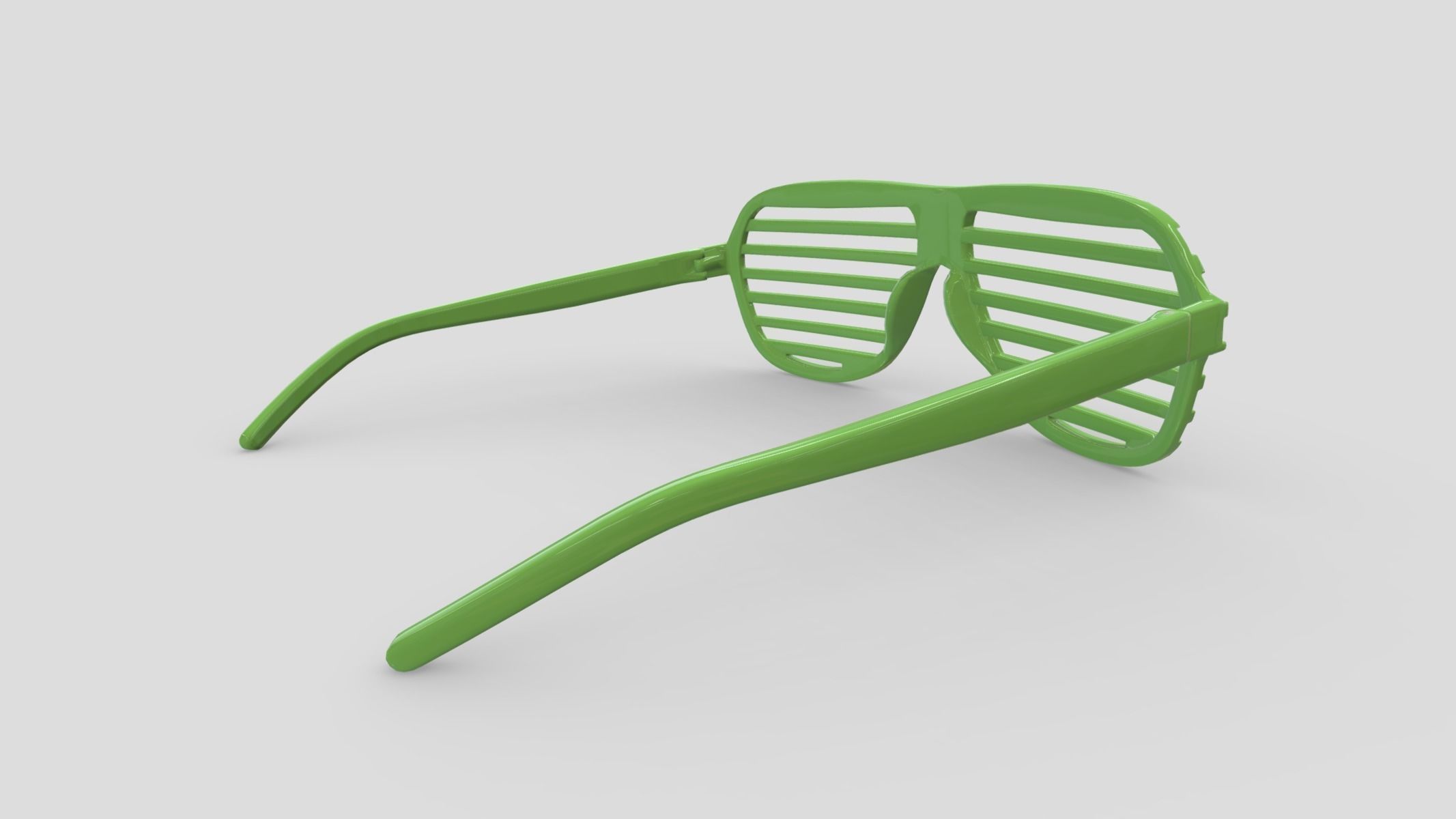 Shutter Glasses Low Poly PBR Realistic  Low-poly 3D model_4