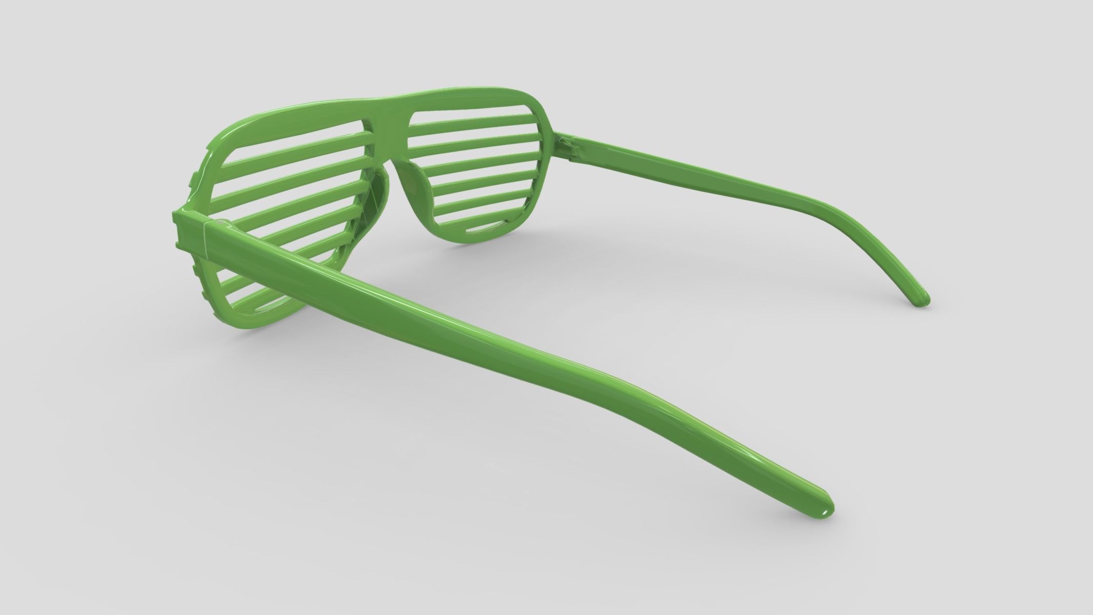 Shutter Glasses Low Poly PBR Realistic  Low-poly 3D model_6
