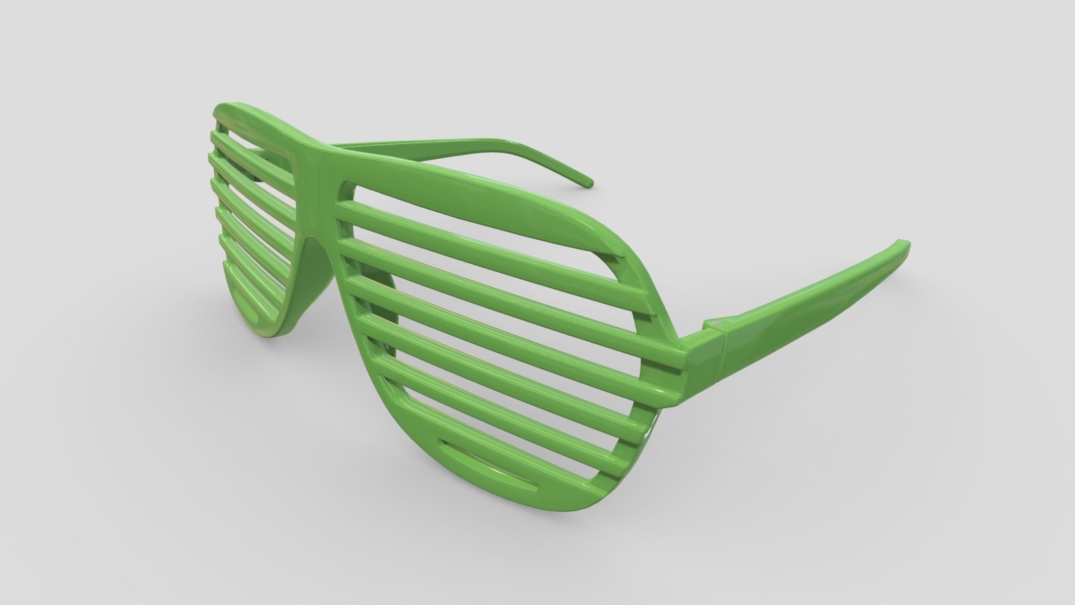 Shutter Glasses Low Poly PBR Realistic  Low-poly 3D model_7