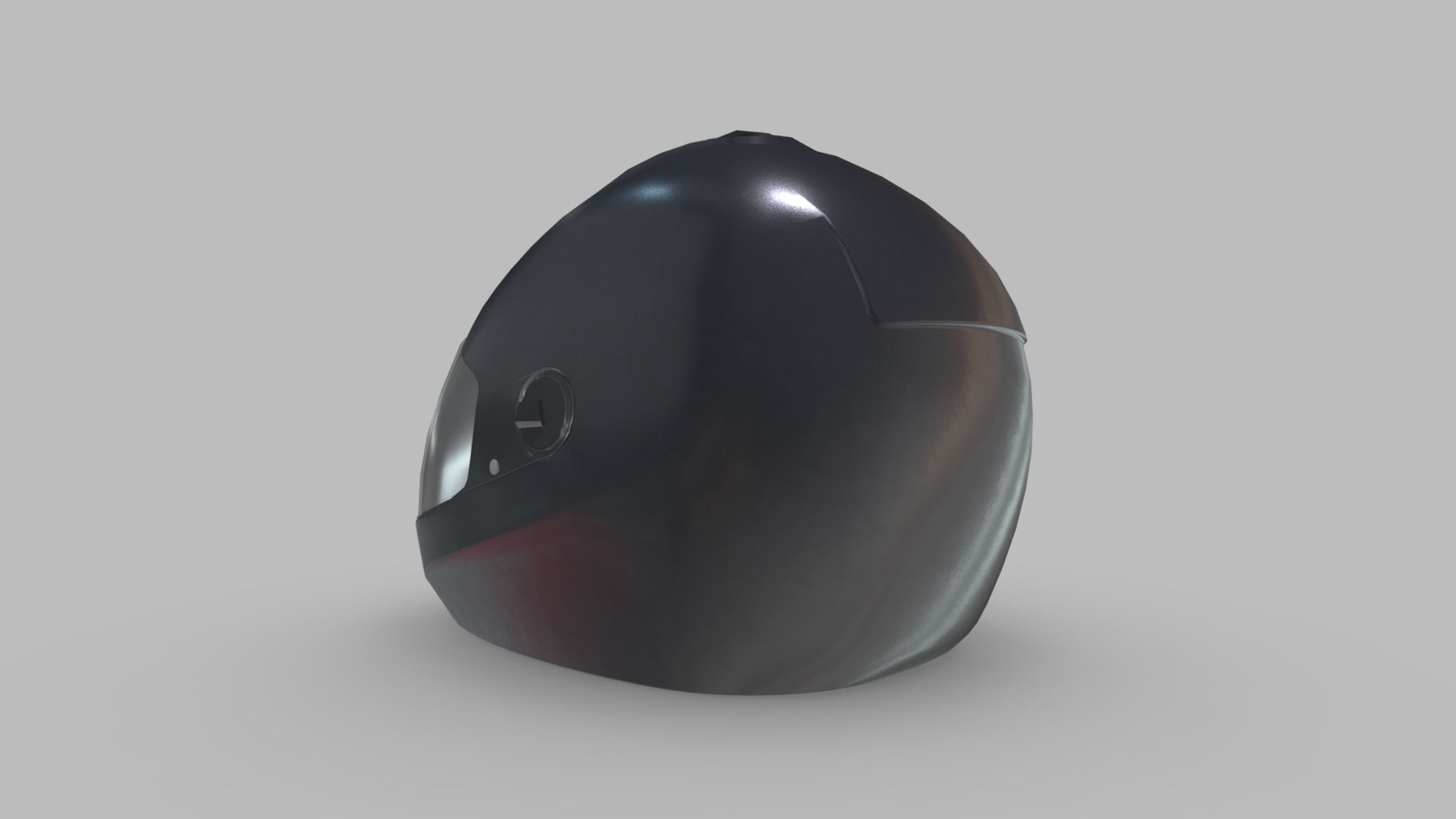 Superbike Helmet Low Poly PBR Realistic Low-poly 3D model_5