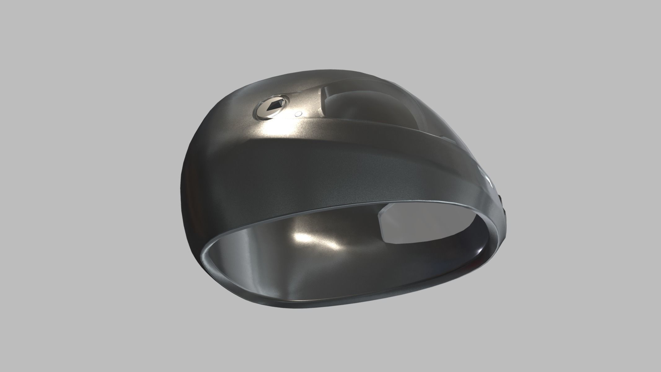 Superbike Helmet Low Poly PBR Realistic Low-poly 3D model_3