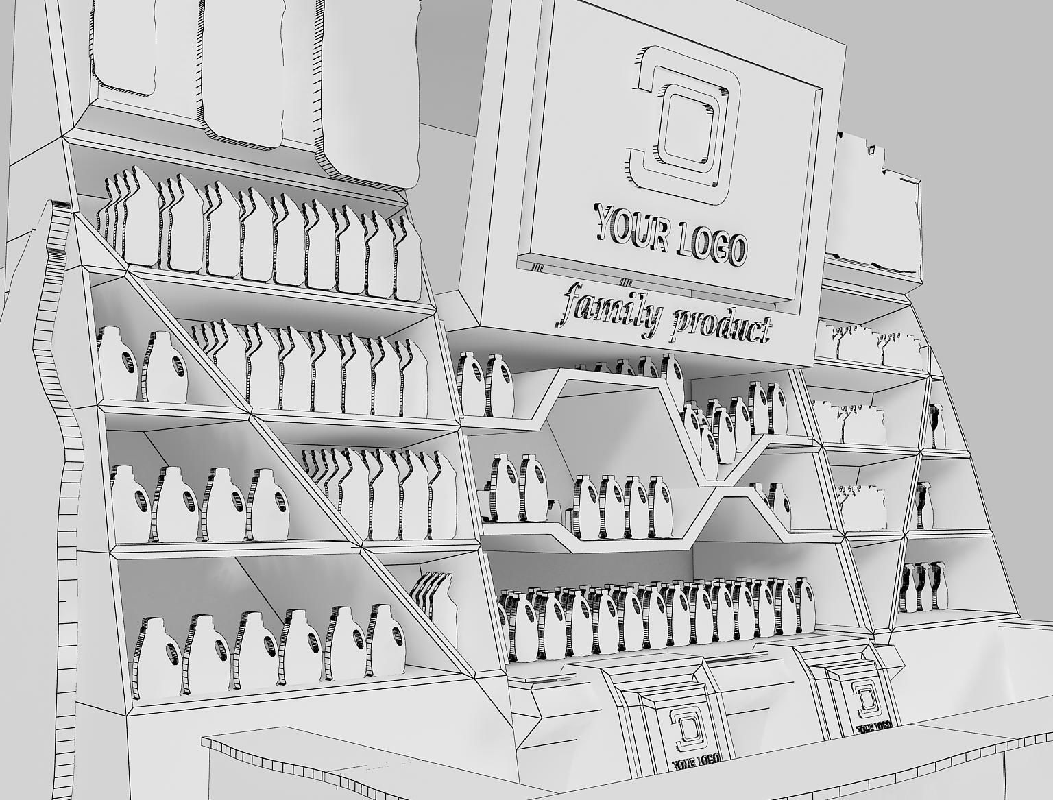 Booth Exhibition Stand a22 3D model_7