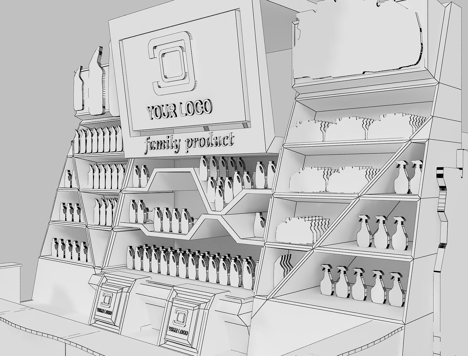 Booth Exhibition Stand a22 3D model_5