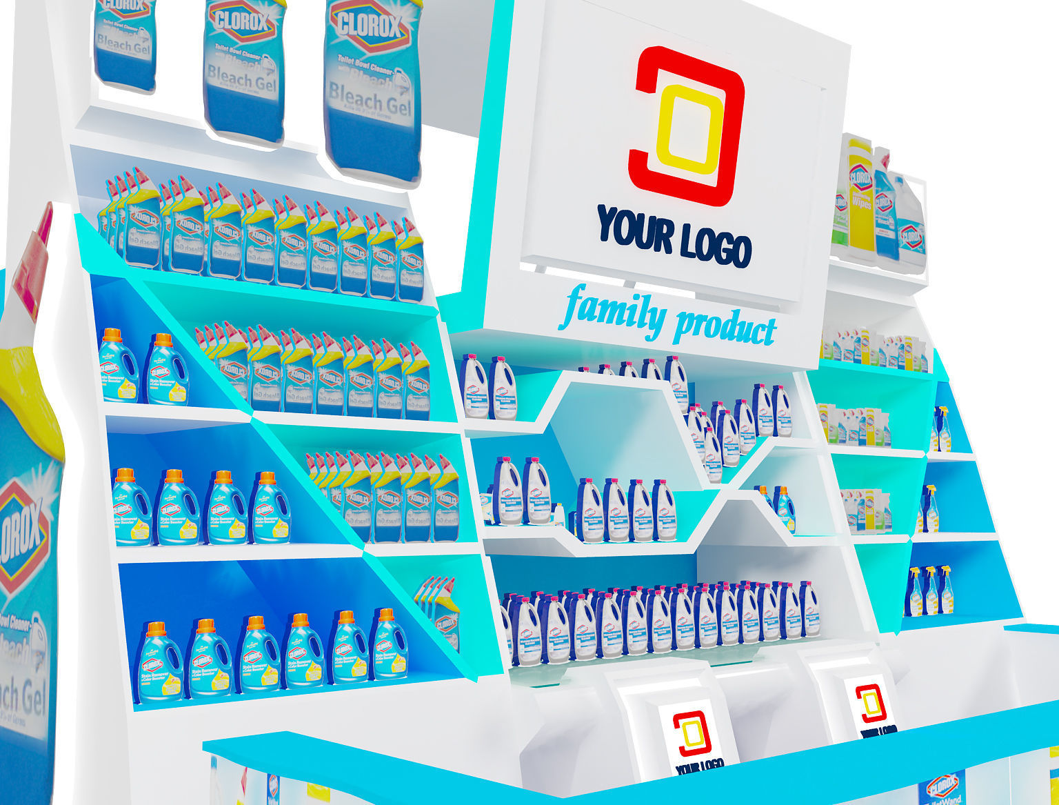 Booth Exhibition Stand a22 3D model_6