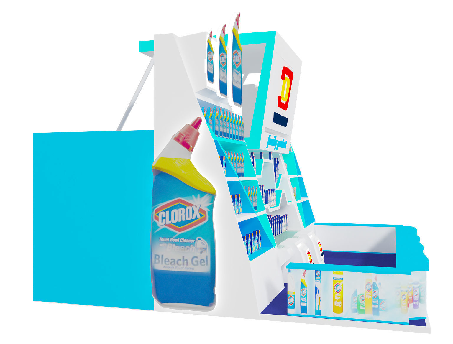 Booth Exhibition Stand a22 3D model_8