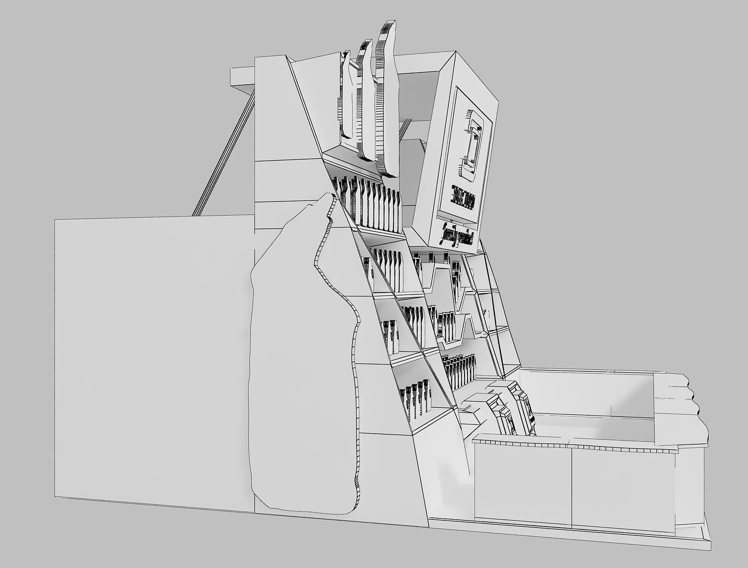 Booth Exhibition Stand a22 3D model_9