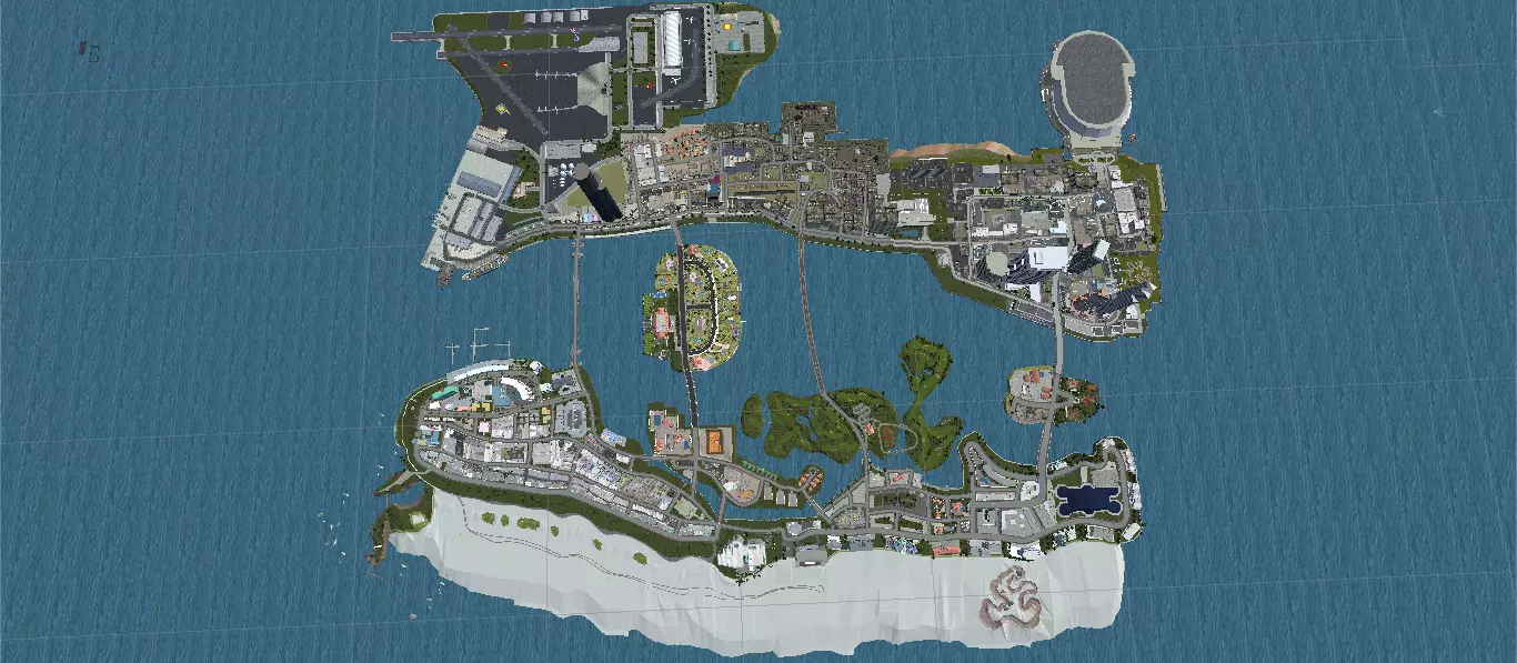 GTA Vice City Map 3D model