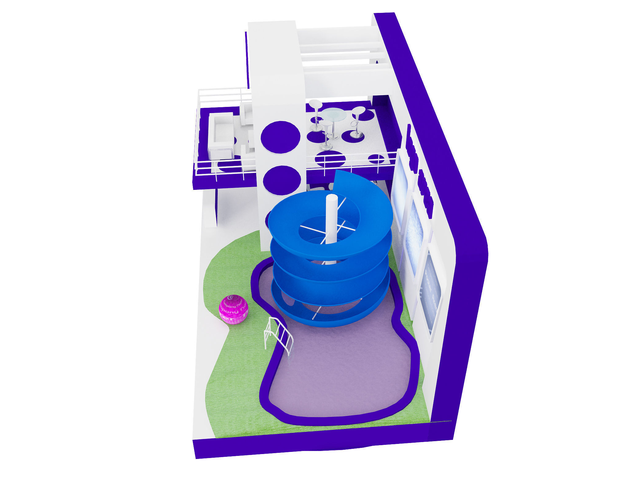  Booth Exhibition Stand a20  3D model_14
