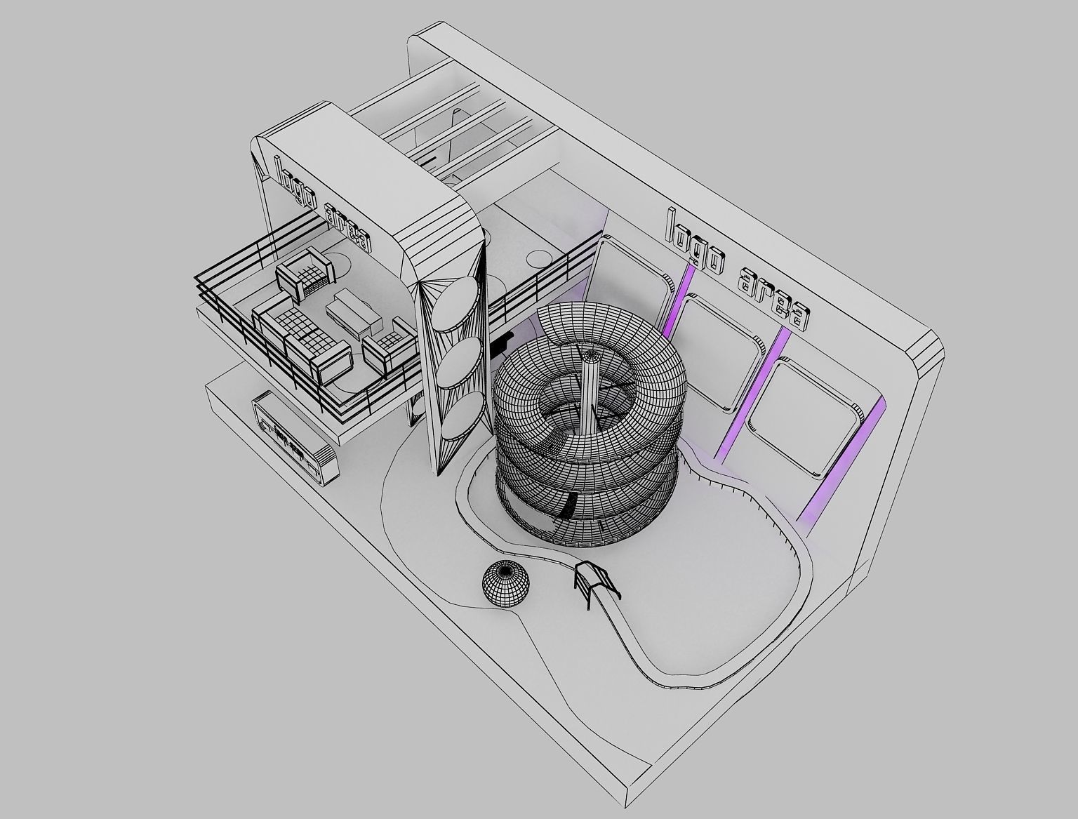  Booth Exhibition Stand a20  3D model_17