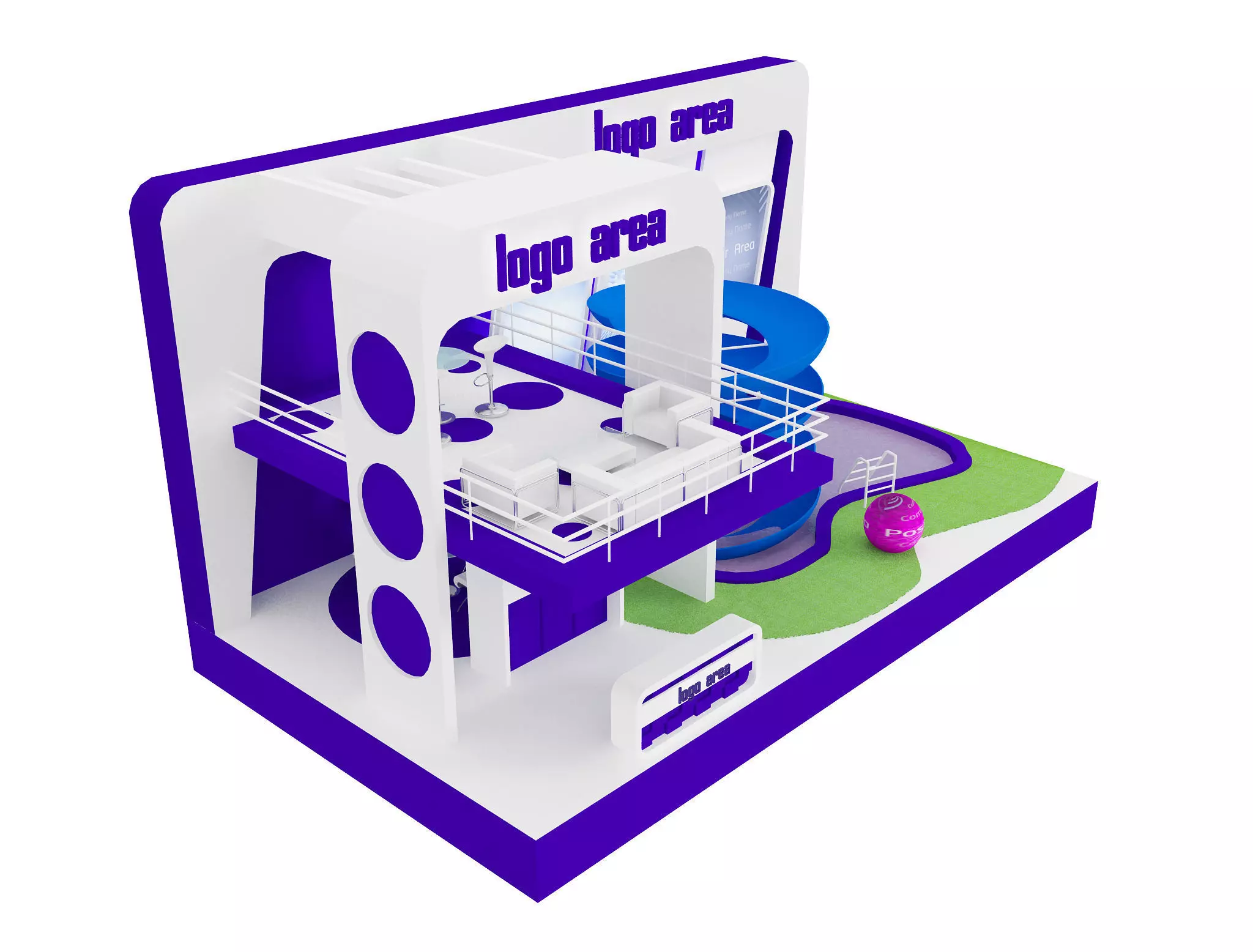  Booth Exhibition Stand a20  3D model_0