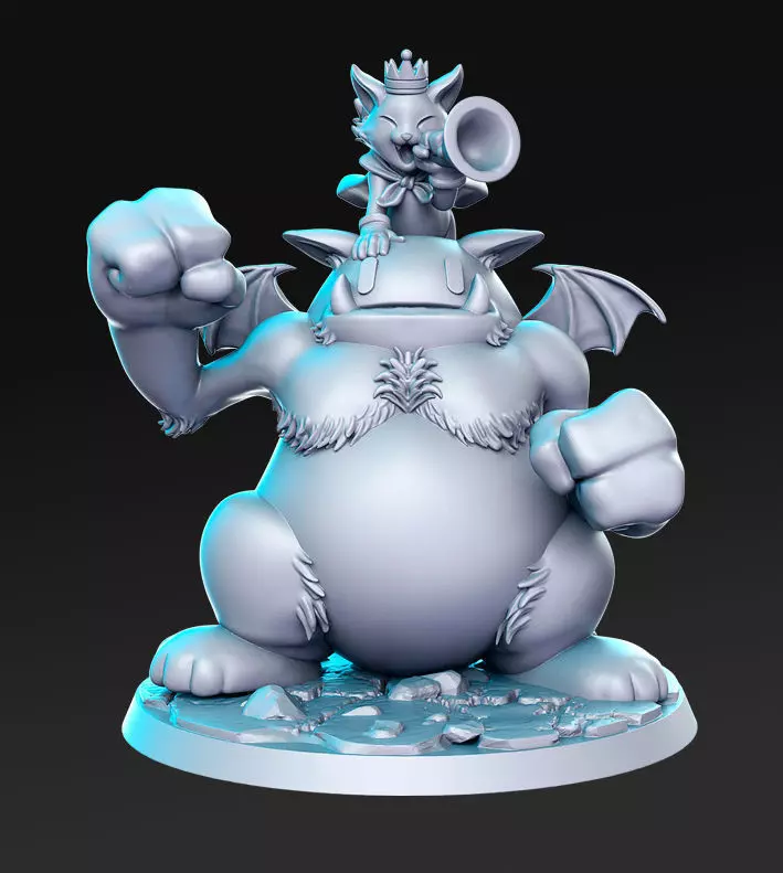 Cait Sith Final Fantasy 32mm Pre-supported  3D print model_0